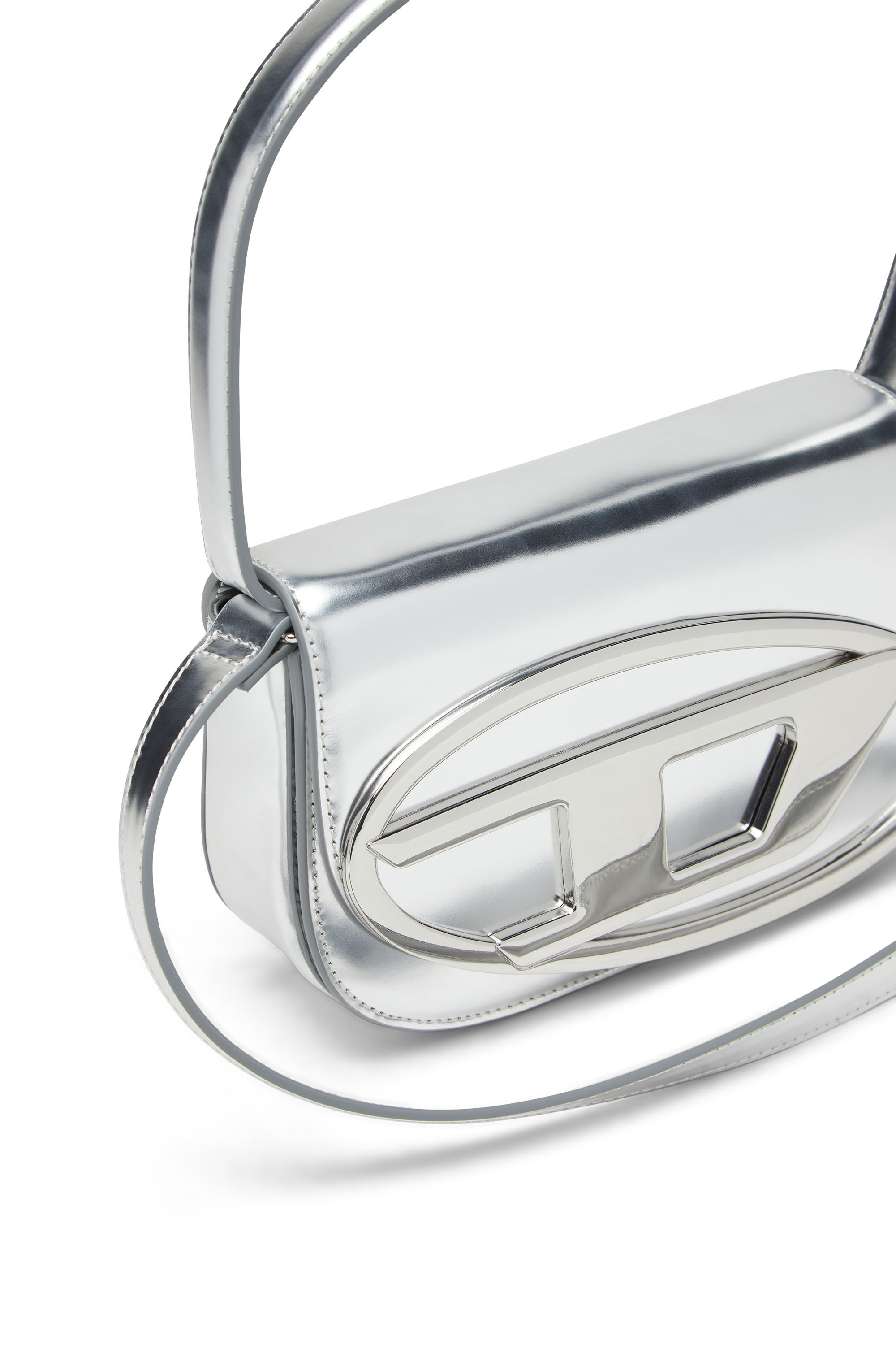 ◆DIESEL◆ 1DR Shoulder Bag Gray X08396P1309H1841 X08396P130 Women's 1DR-Iconic shoulder bag in matte leather | Grey | Diesel