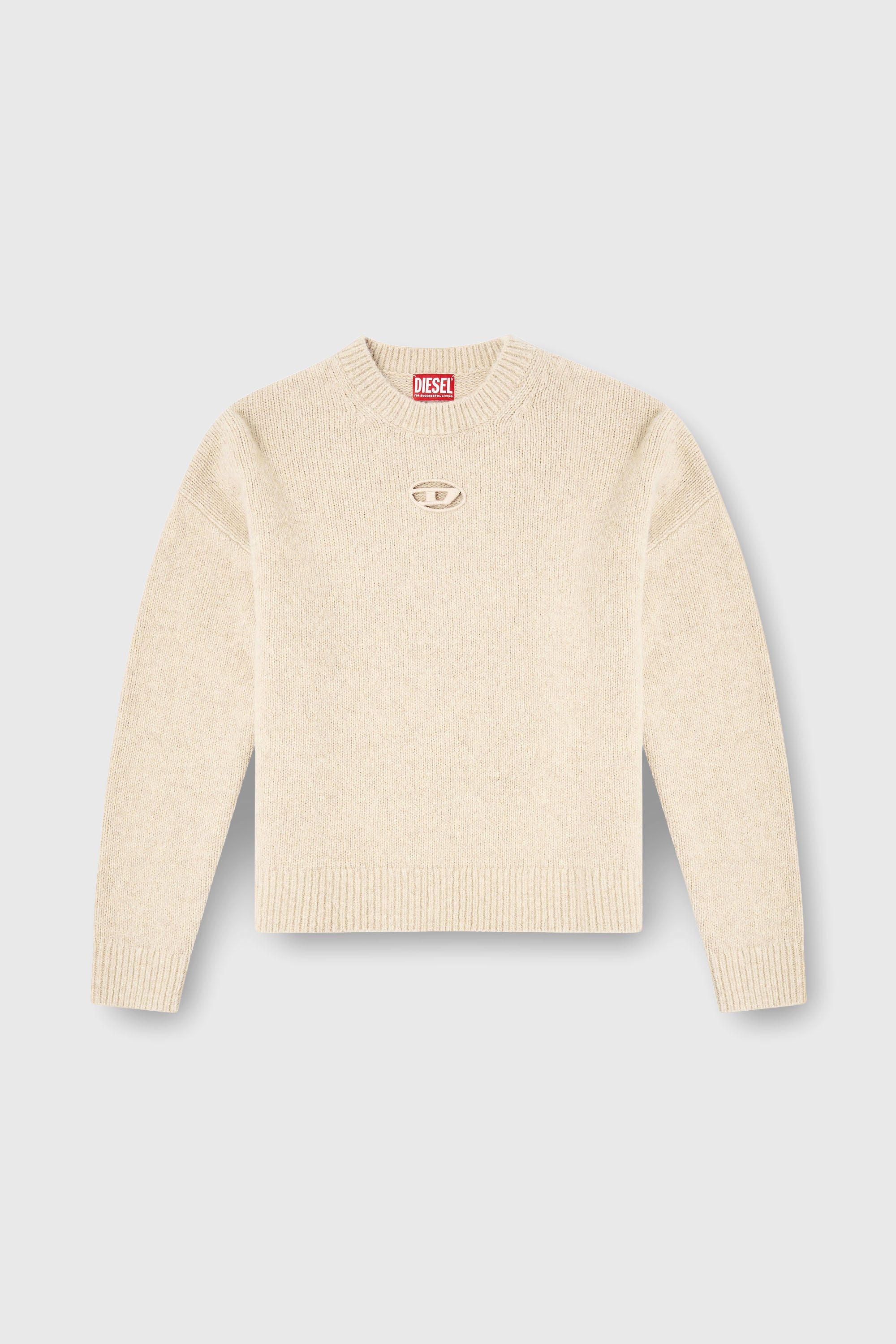 Diesel - M-AREETA, Woman's Jumper in wool and alpaca blend in Beige - 2