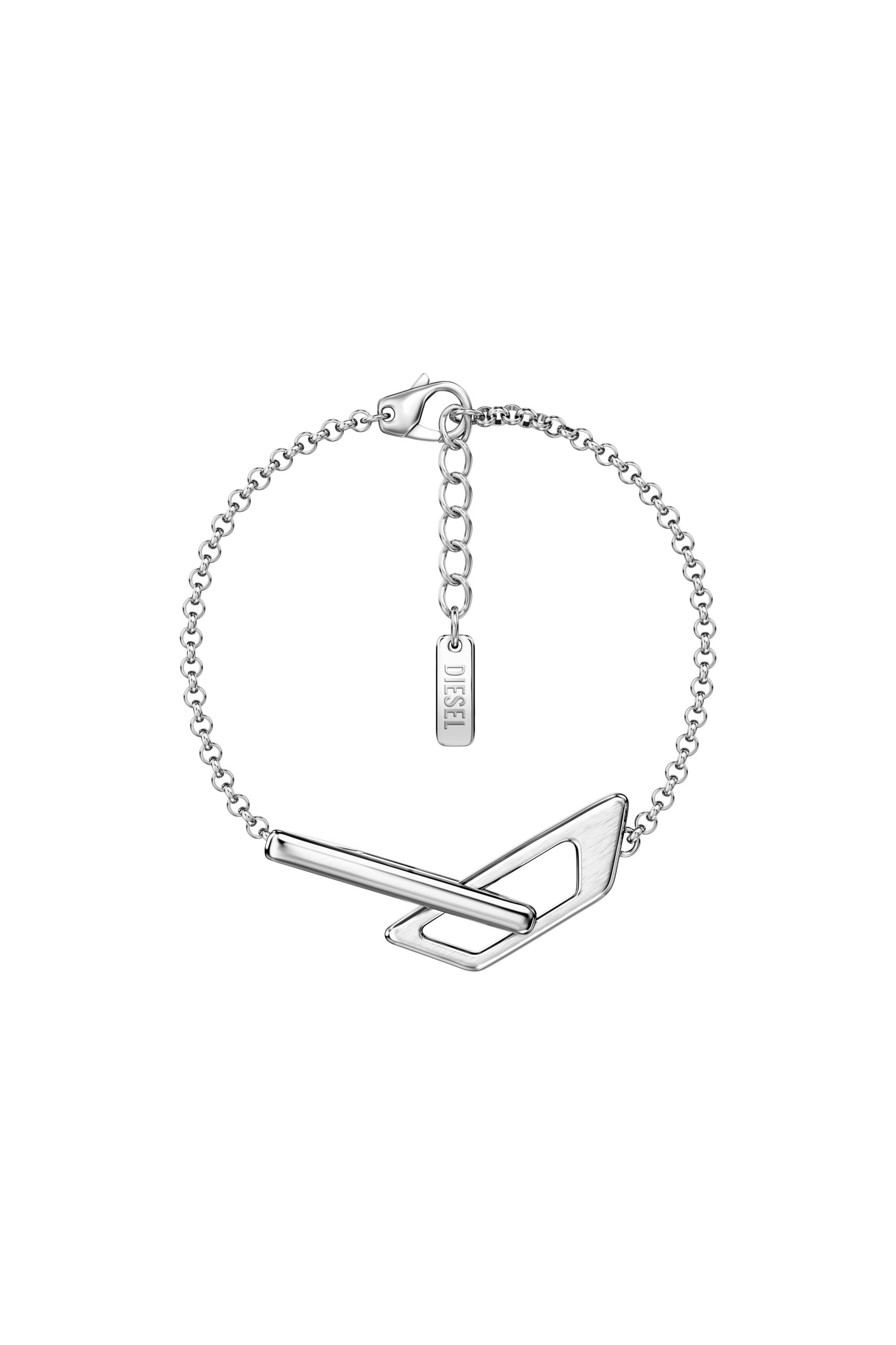 Diesel - DX1726040, Unisex's Stainless Steel Chain Bracelet in Silver - 1