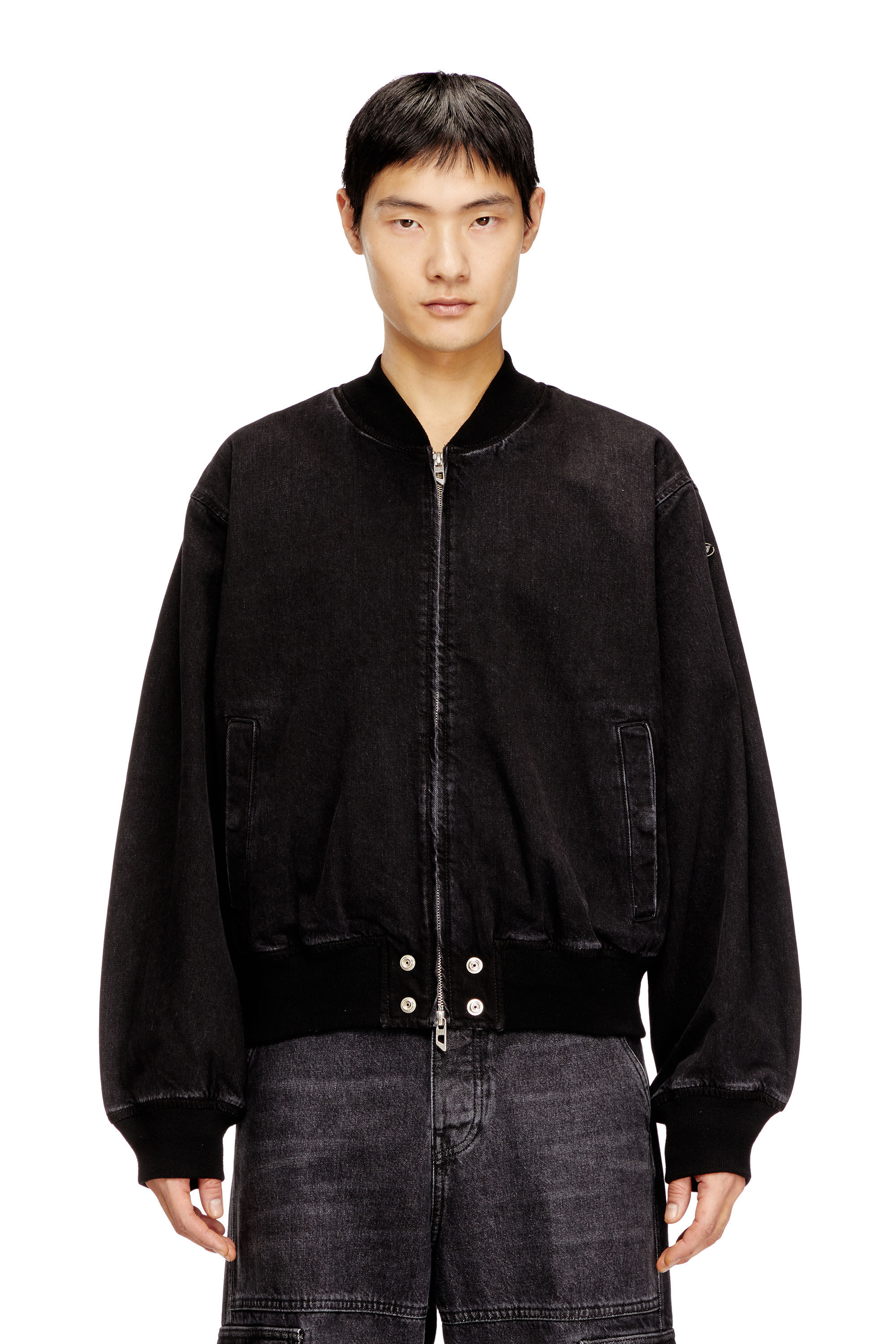 Diesel - D-GUZ, Unisex's Bomber jacket in denim in null - 3