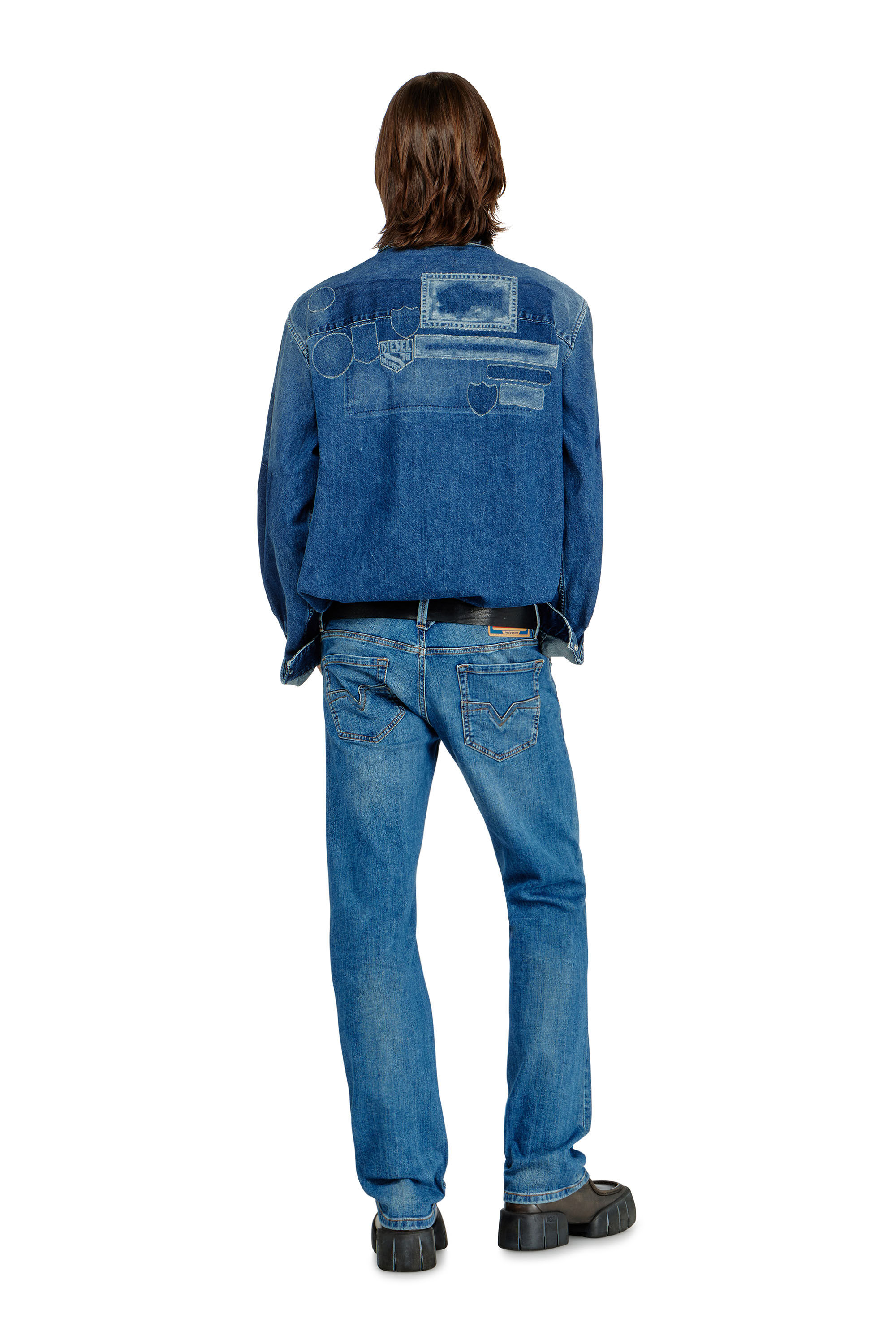 Diesel - Man's Regular Jeans 1985 Larkee 0KIAL, Light Blue - 3