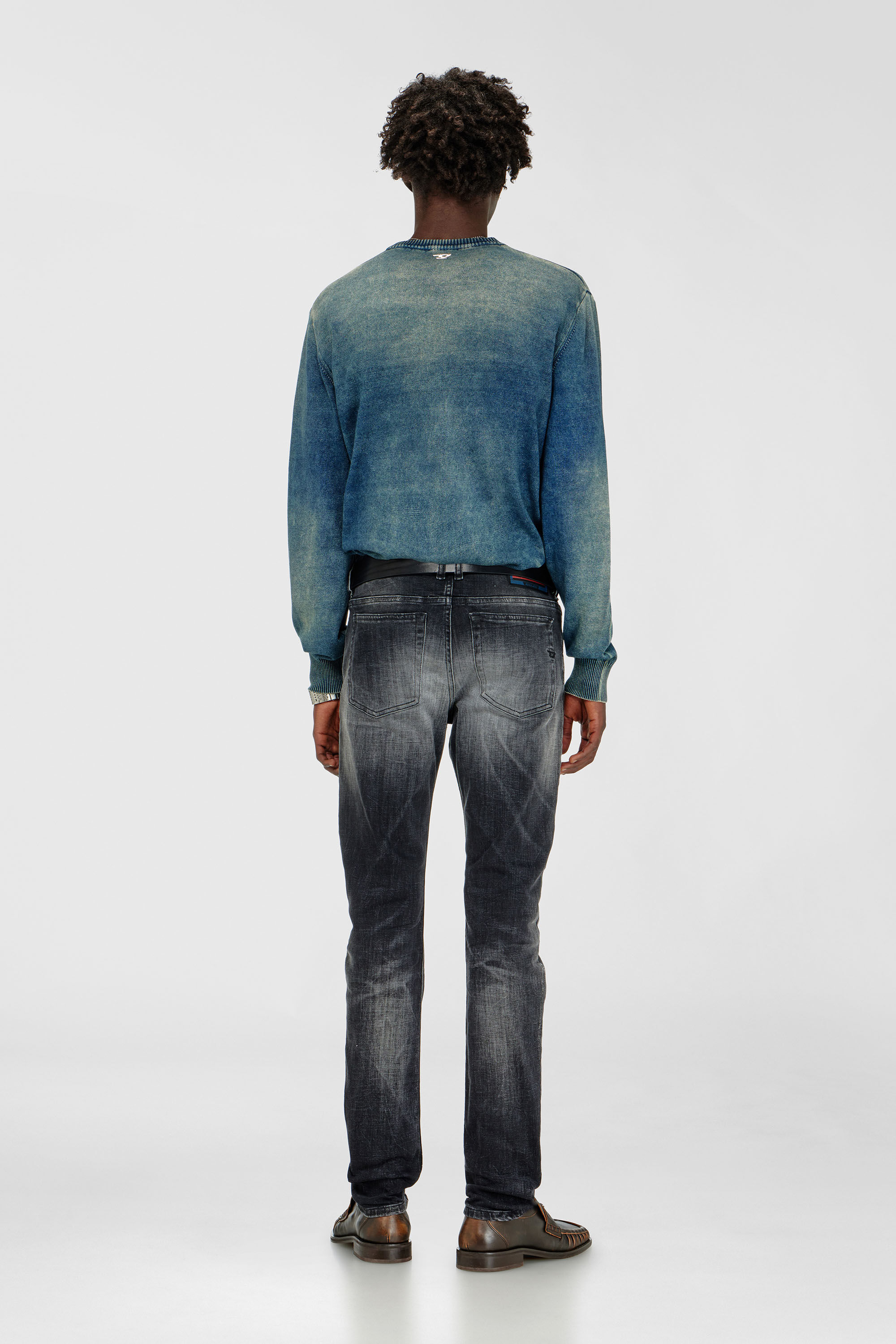 Diesel - Man's Skinny Jeans 1979 Sleenker 09R08, Black/Dark grey - 3