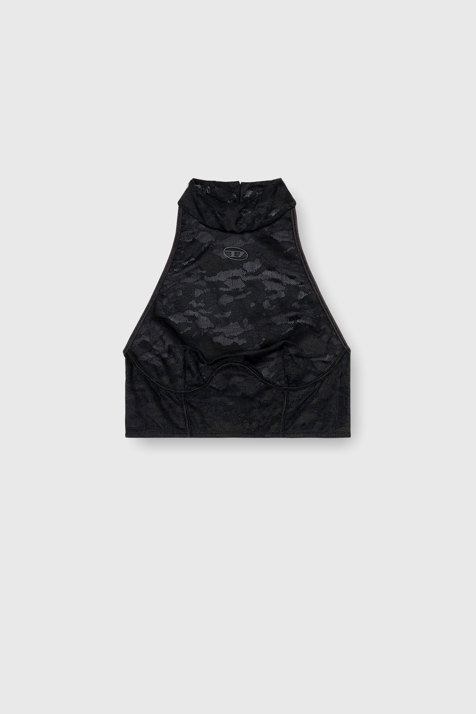 Diesel - MARCIA-UTLT, Woman's Lace bralette with halter neck in Black - 2