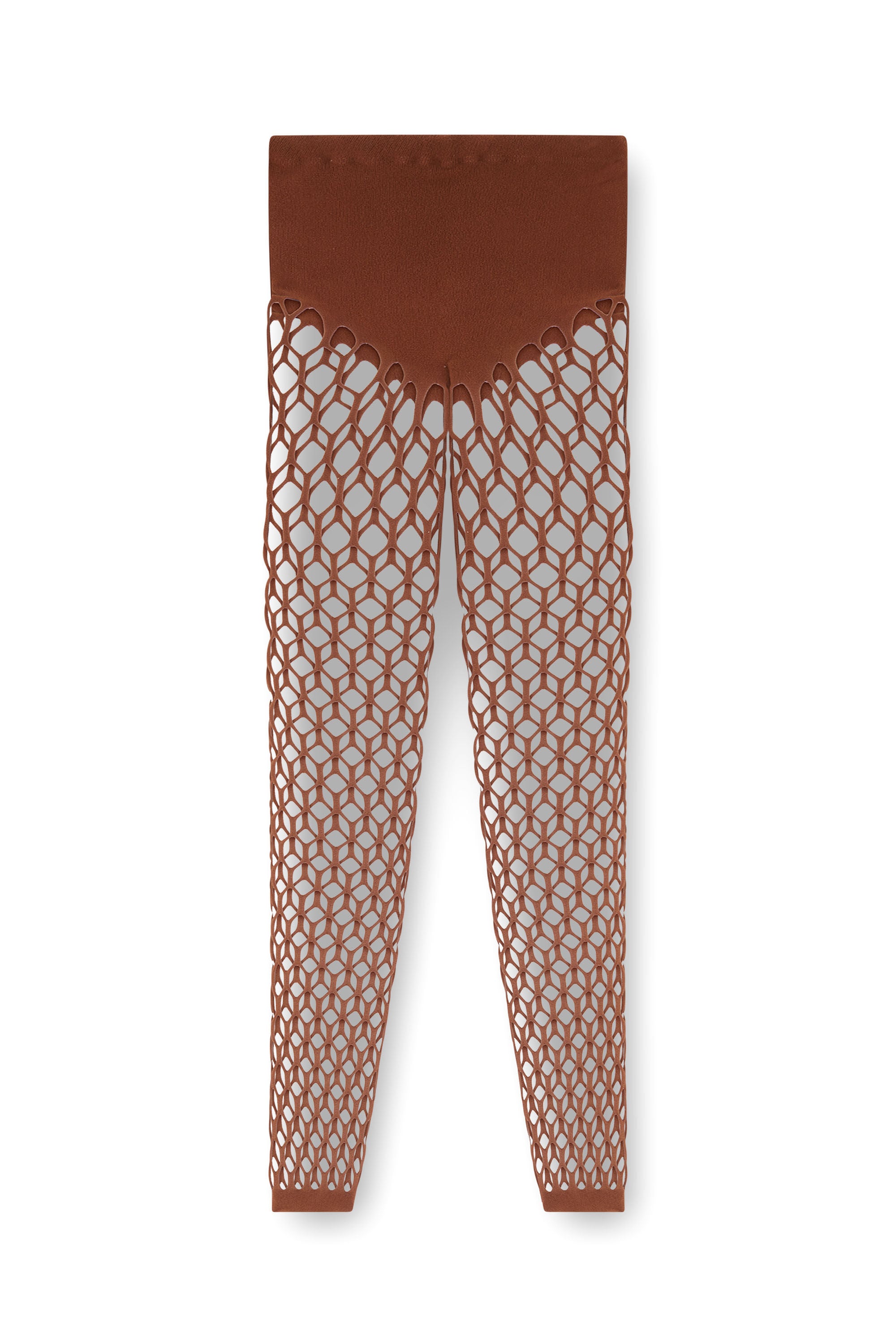 Diesel - M-ZORDA, Woman's Stretchy mesh-knit tights in Brown - 2