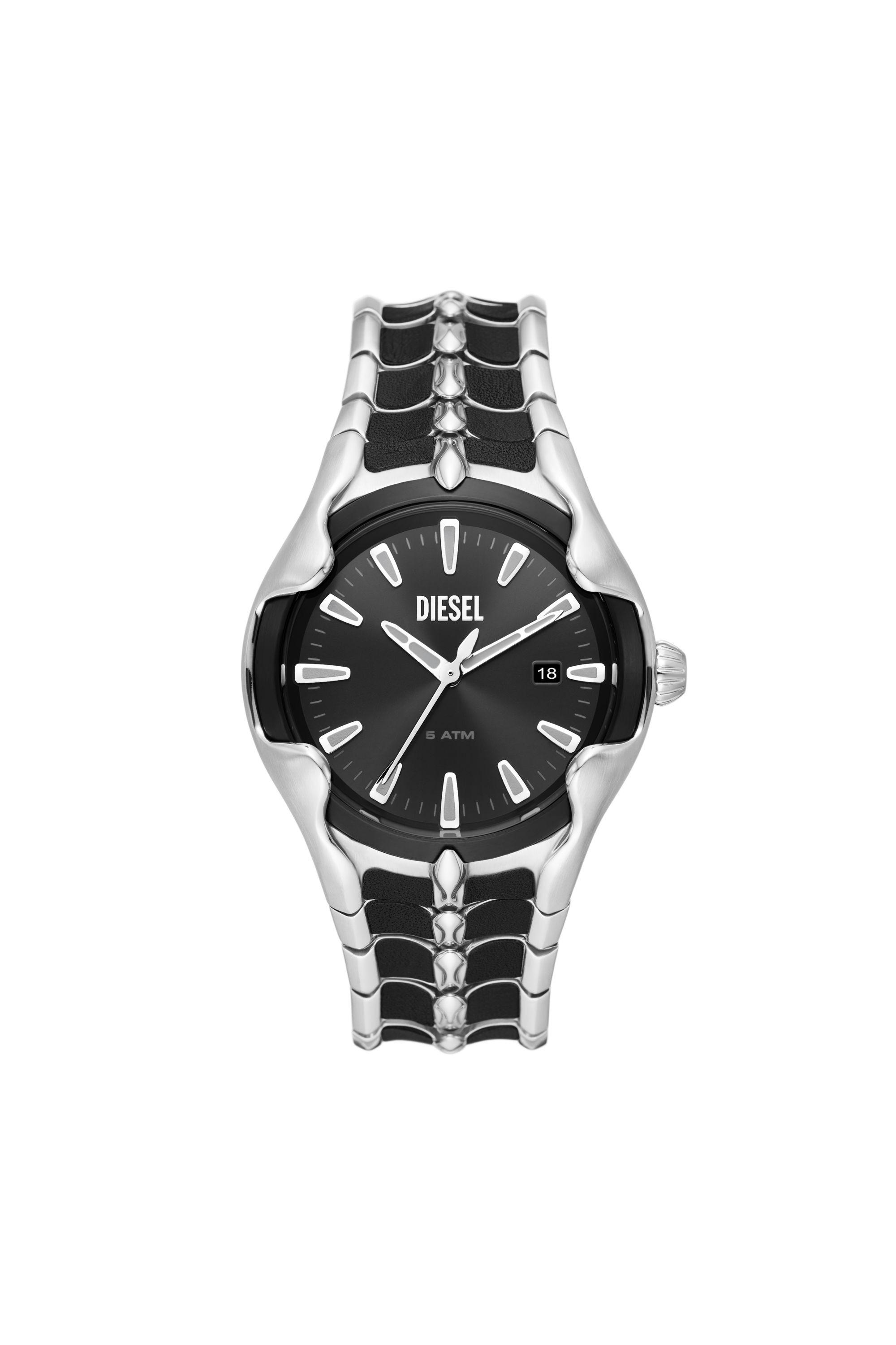 Men s Limited Edition Vert Three Hand Date Watch Multicolor Diesel
