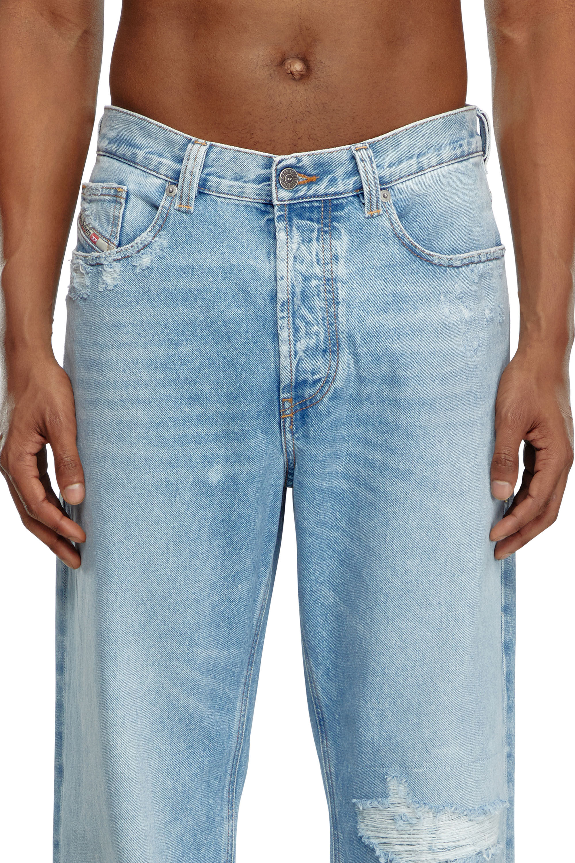 Men's Regular Jeans | Light Blue | Diesel 2010 D-Macs Men's Regular Jeans | Light Blue | Diesel 2010 D-Macs