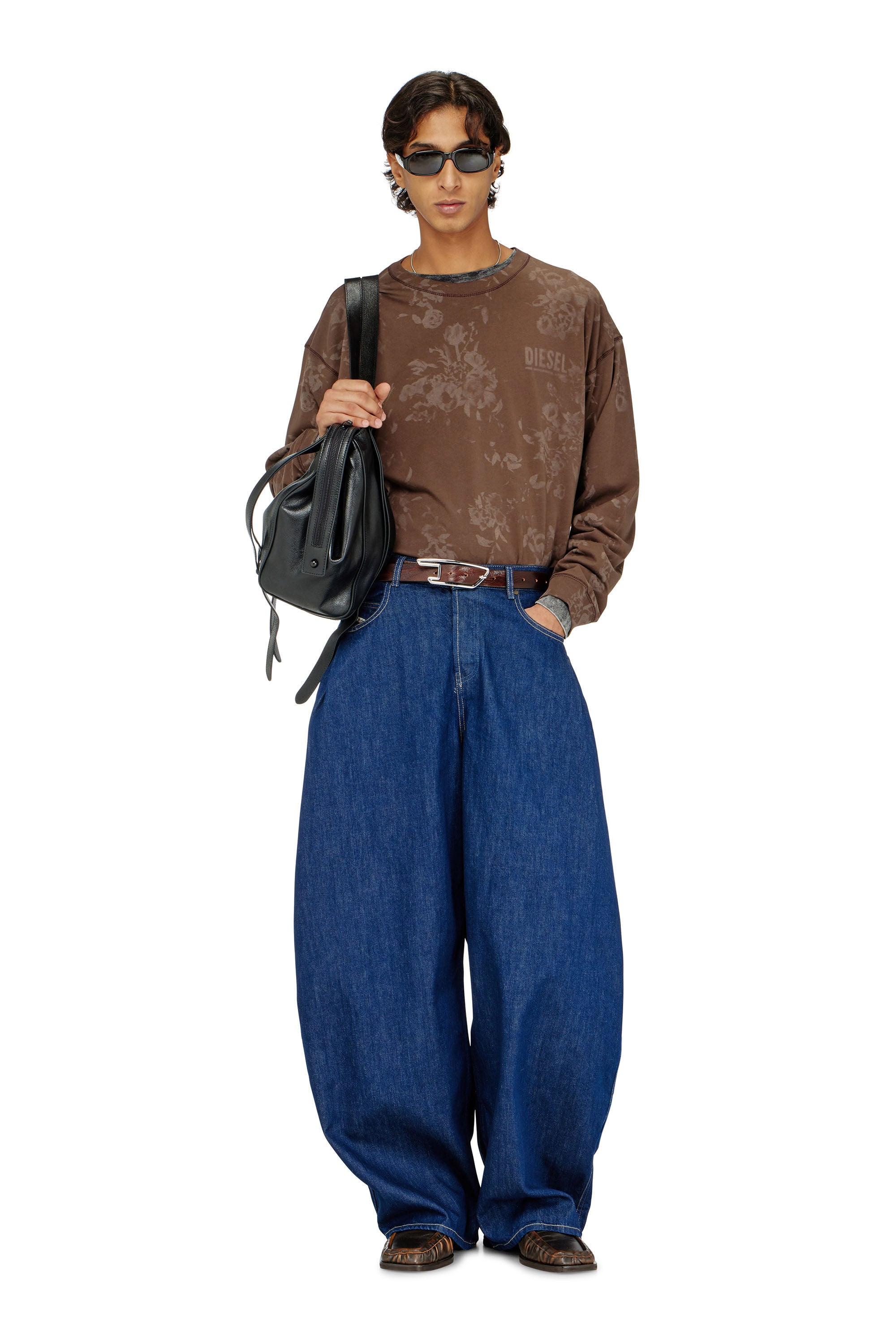 Diesel - Woman's Relaxed Jeans 1987 D-Khelz 09Q09, Dark Blue - 7