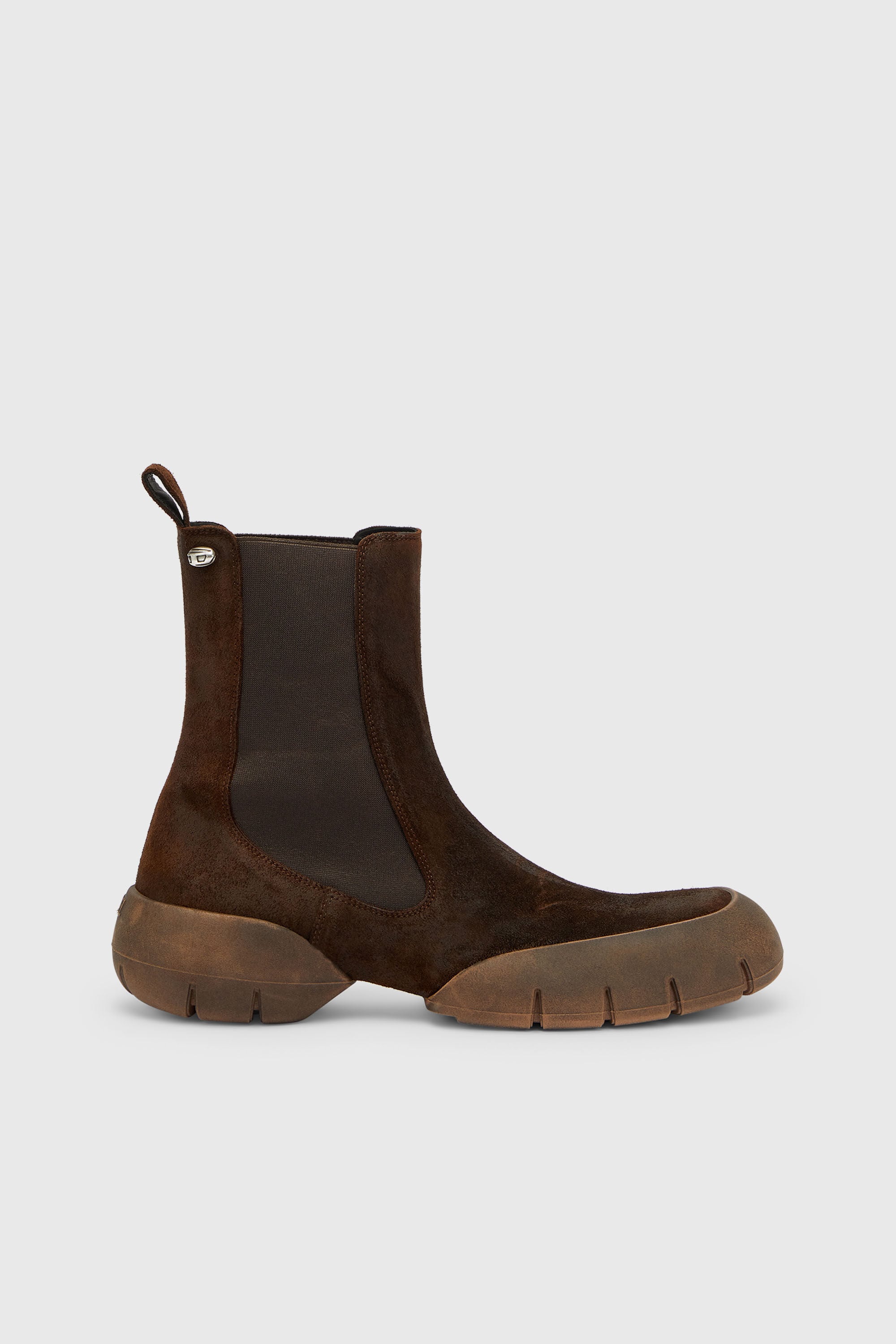 Diesel - D-MATHIEU CH, Man's D-Mathieu - Suede boots with rubber outsole in null - 1