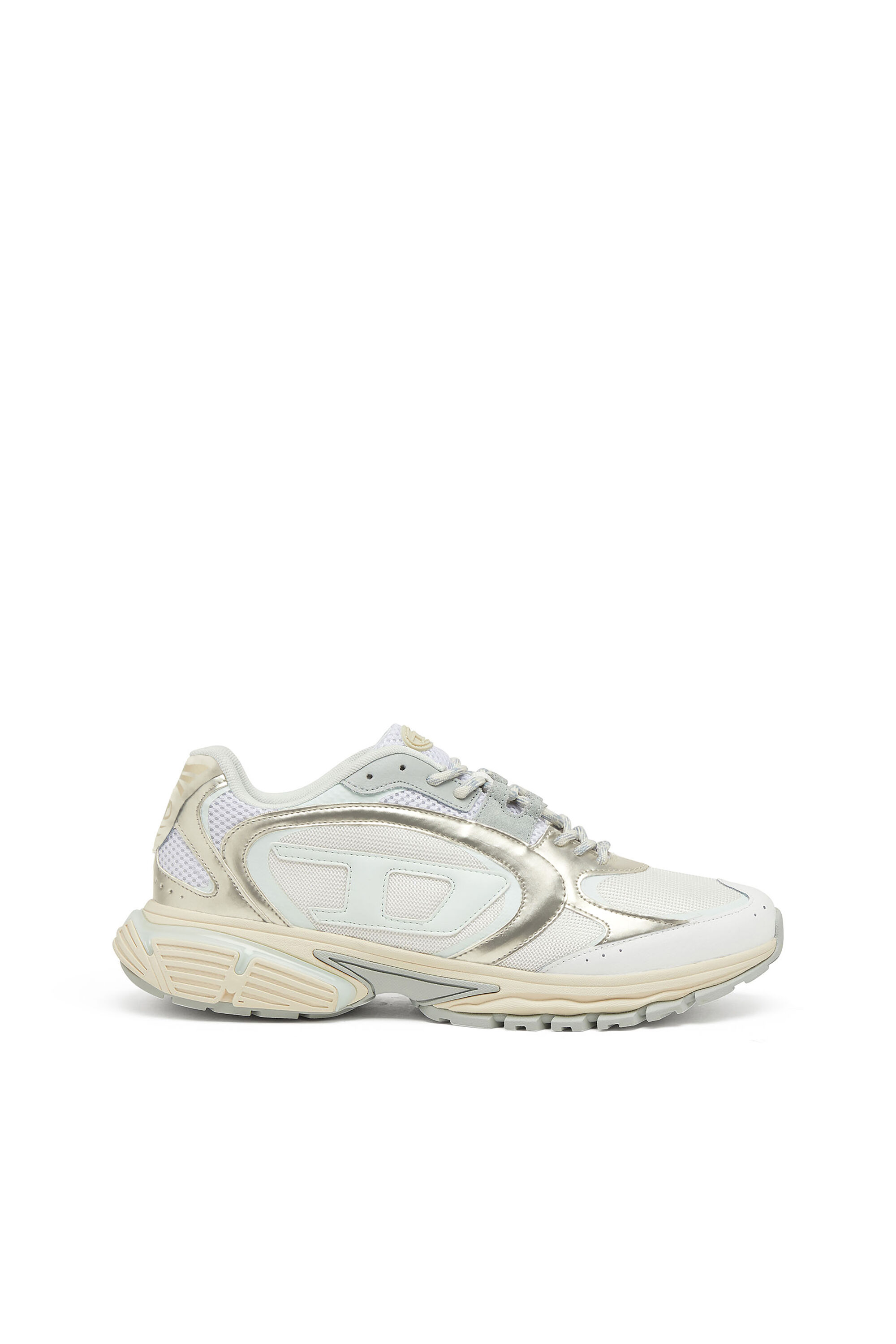 Diesel - S-PRO-V-DENSE LOW W, Woman's S-D-Runner X running shoes with metallic details in White - 1