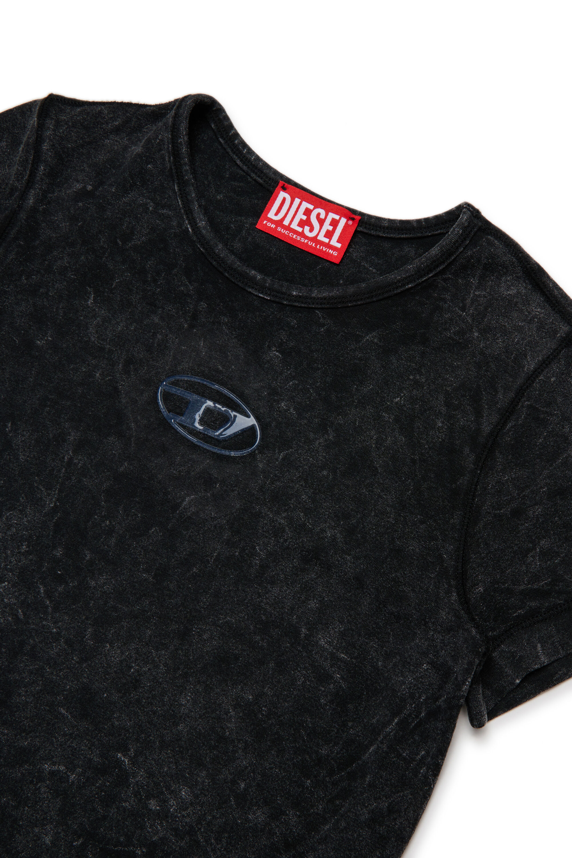 Diesel - TIPPY, Woman's Front logo T-shirt in Black - 3