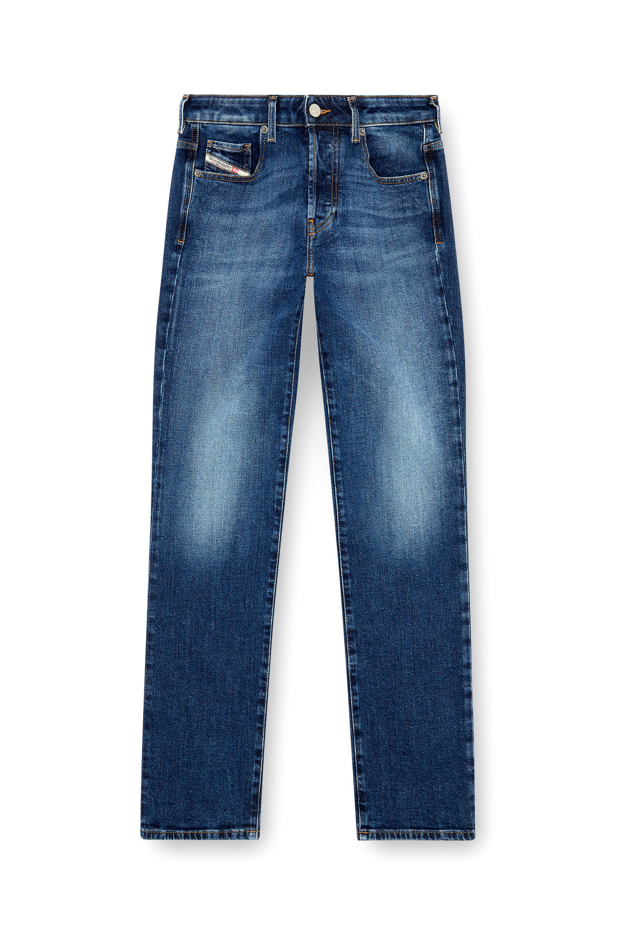 Diesel - Woman's Straight Jeans 1989 D-Mine 09I28, Dark Blue - 2