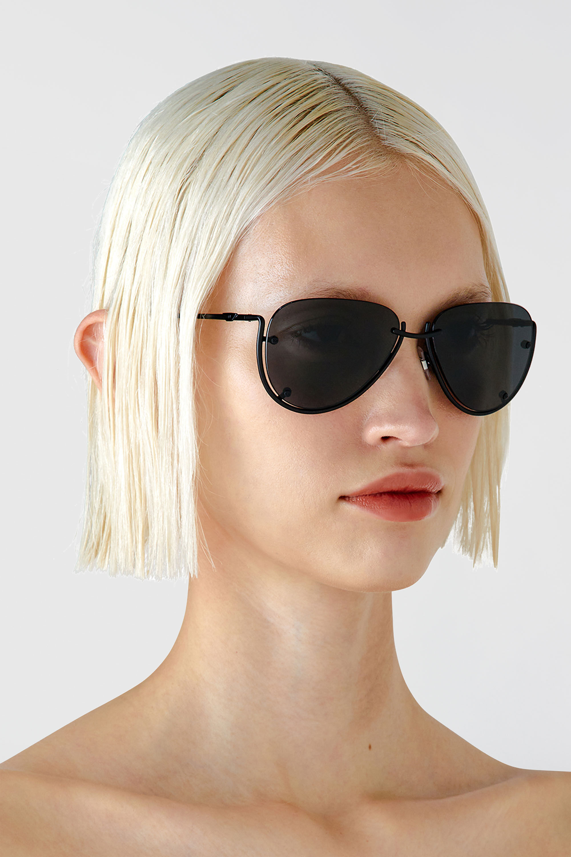 Diesel - 0DL1003, Unisex's Pilot model sunglasses in Black - 6
