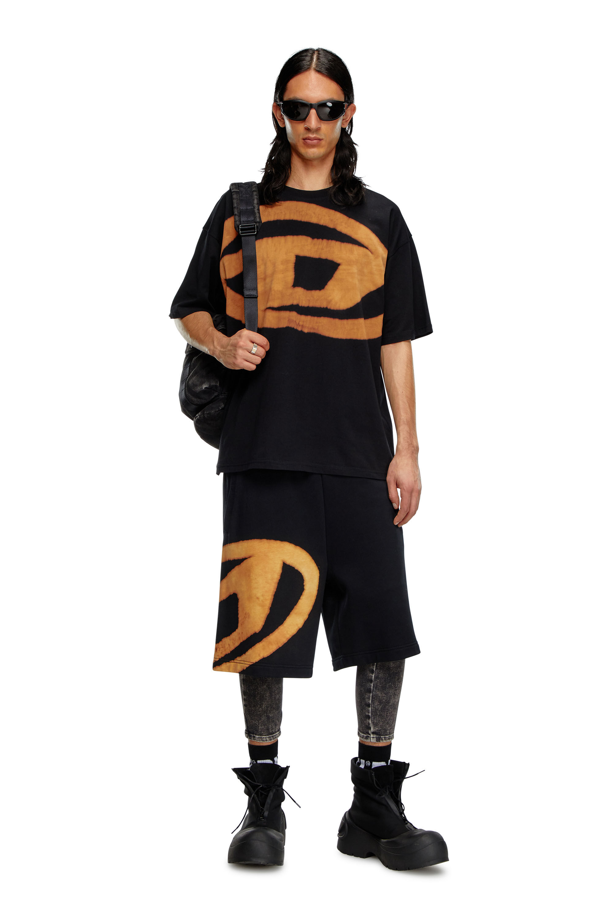 Diesel - T-BOXT-BLEACH, Orange/Black - Image 1