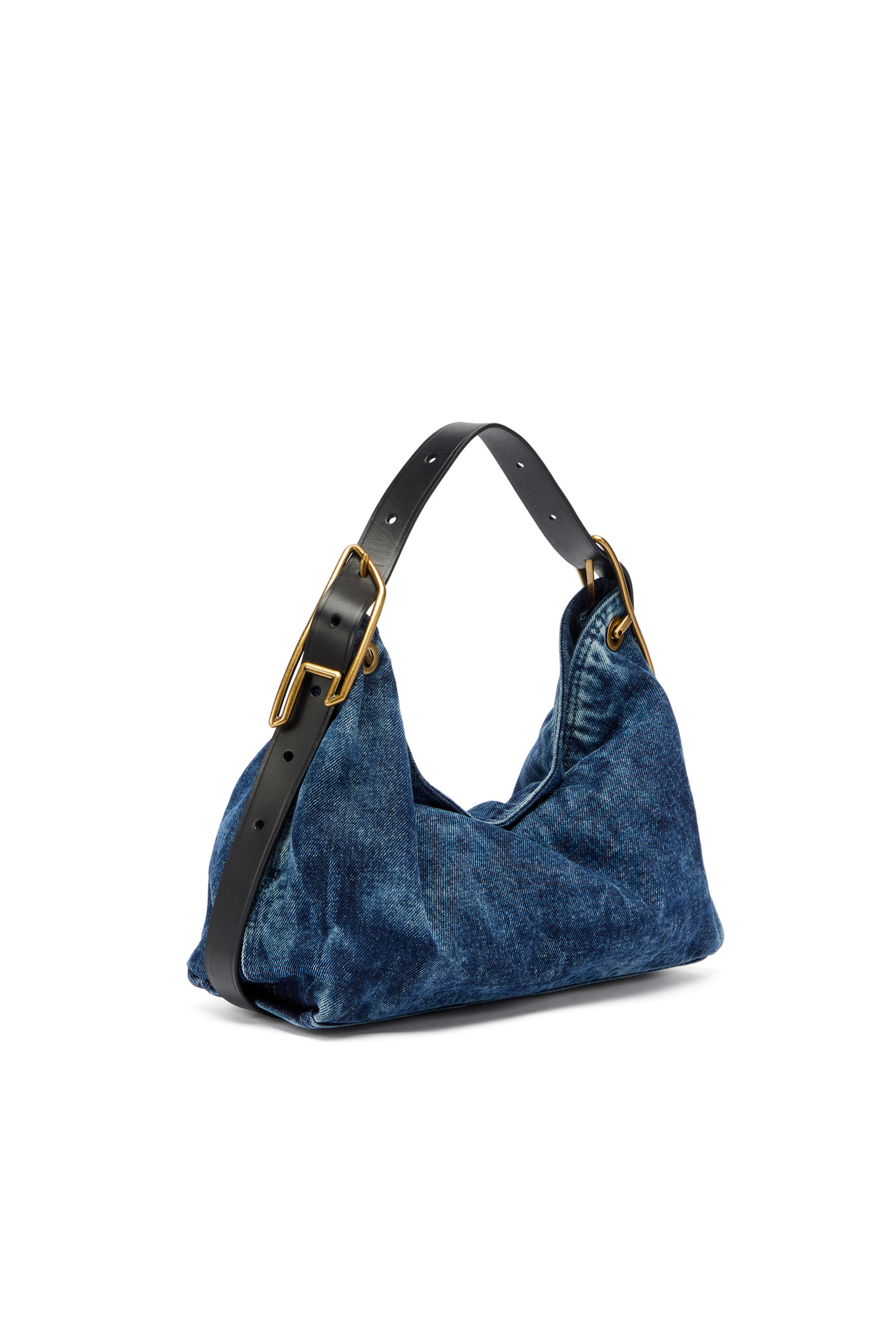 Diesel - D-LINE SHOULDER, Woman's D-Line-Denim shoulder bag in Medium blue - 7