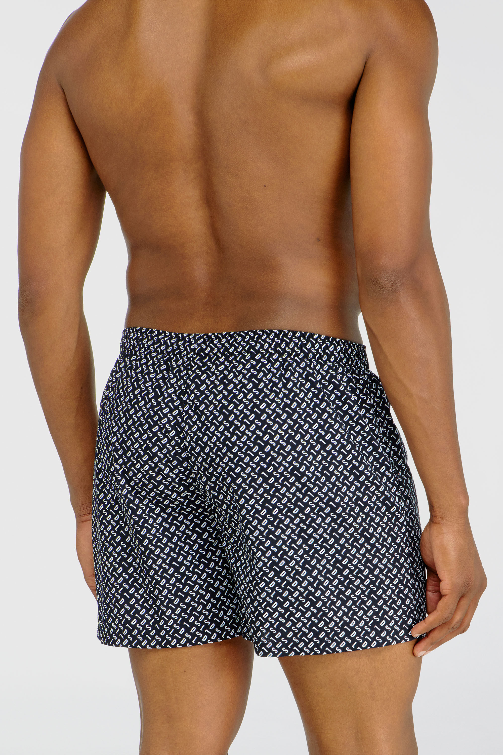 Diesel - RYAN-D-CORE-3PACK, Man's Three-pack cotton boxers solid and all-over DSL print in Multicolor - 4