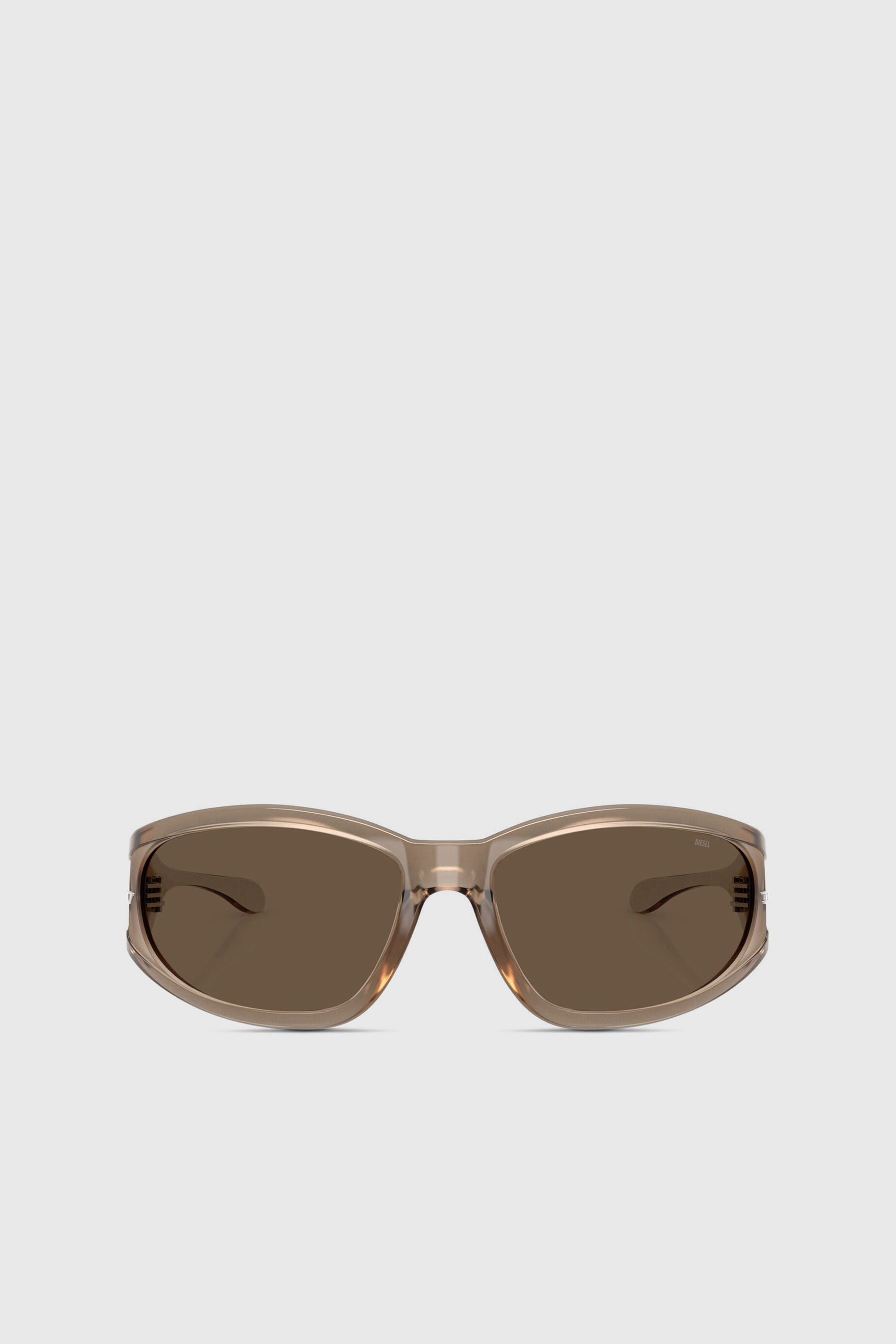 Diesel - 0DL3002, Unisex's Rectangular sunglasses in acetate in Brown - 1