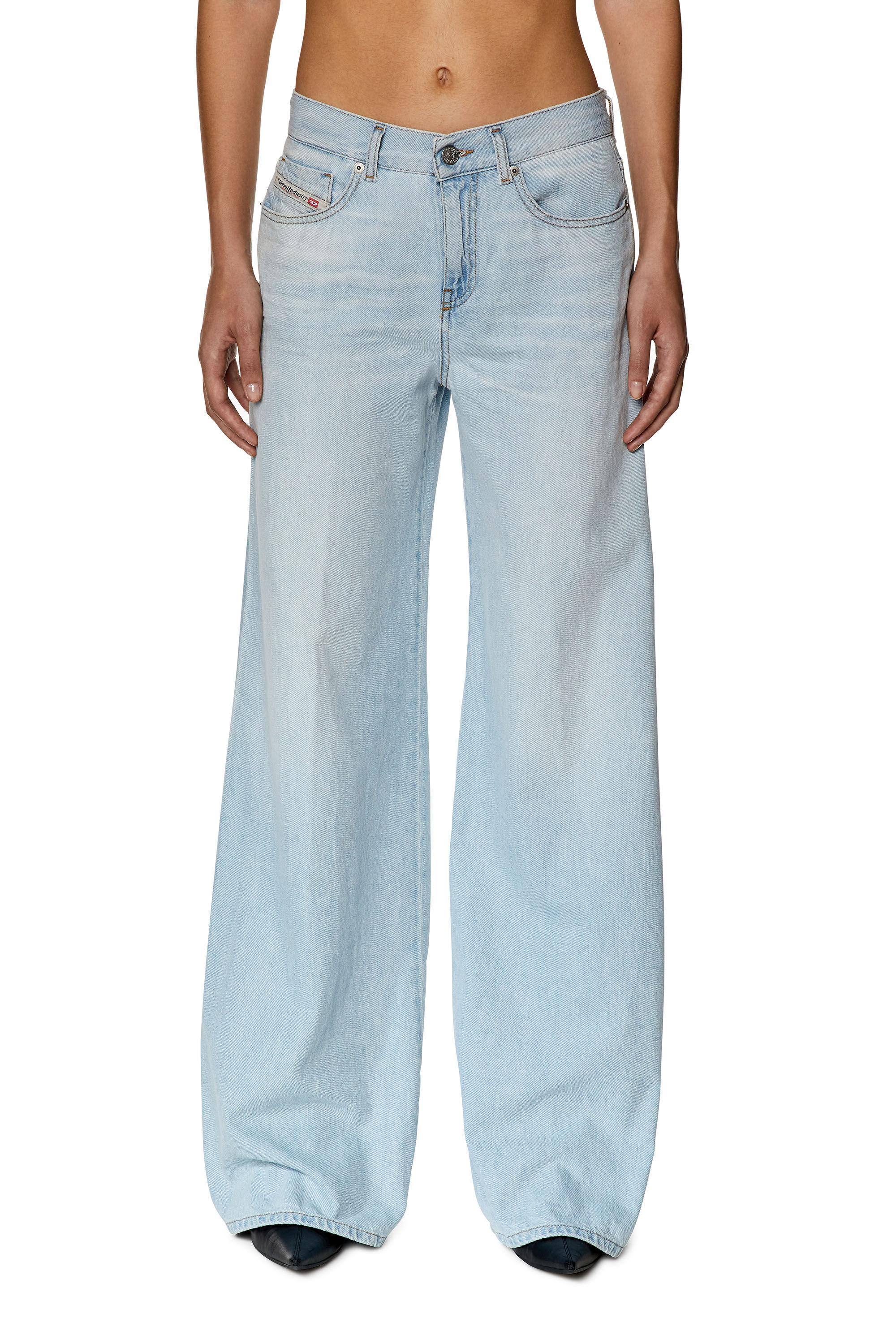 Diesel - Woman's Bootcut and Flare Jeans 1978 D-Akemi 068ES, Light Blue - 3