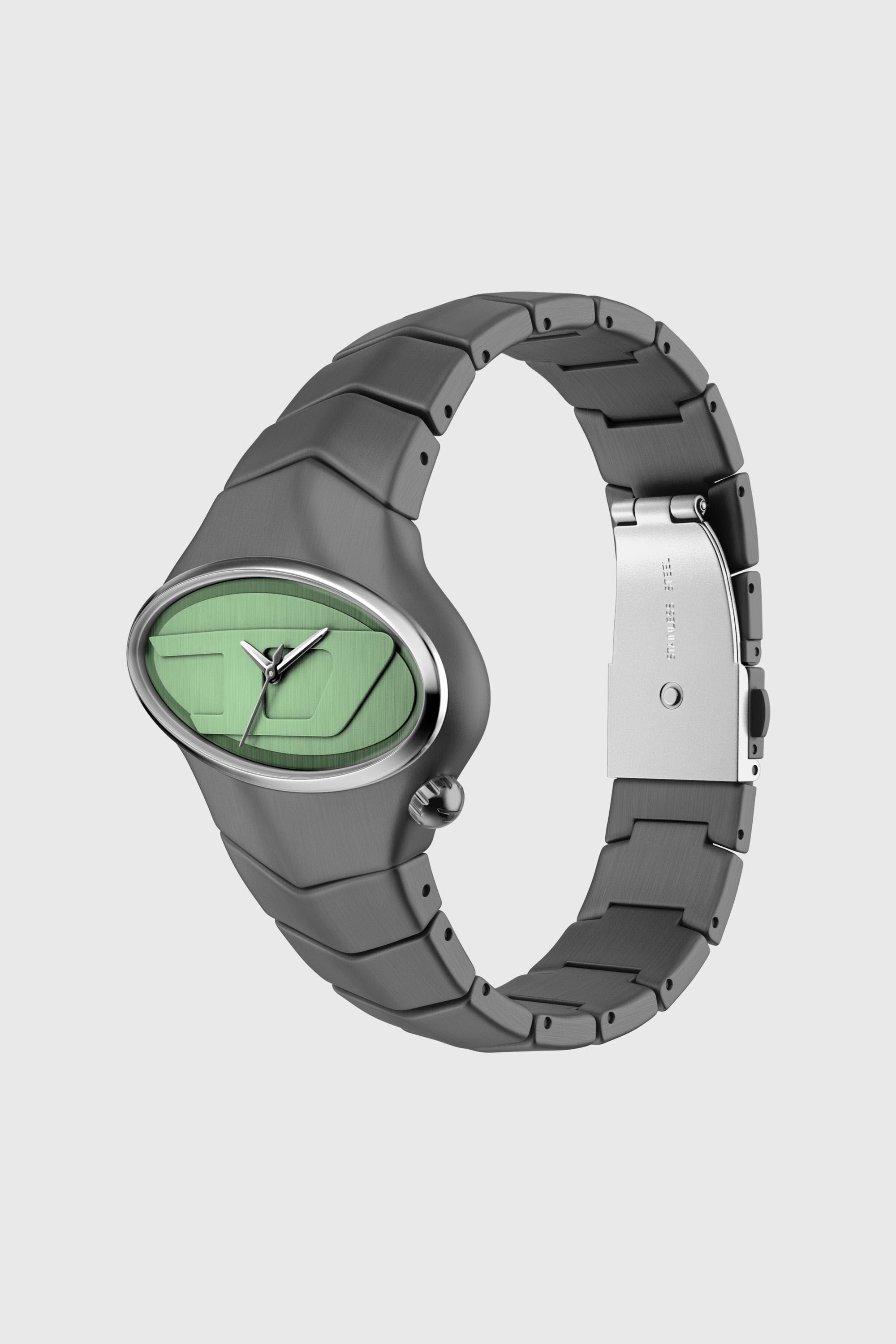 Diesel - DZ2241 WATCH, Man's D-Rush gunmetal stainless steel watch in Dark grey - 7