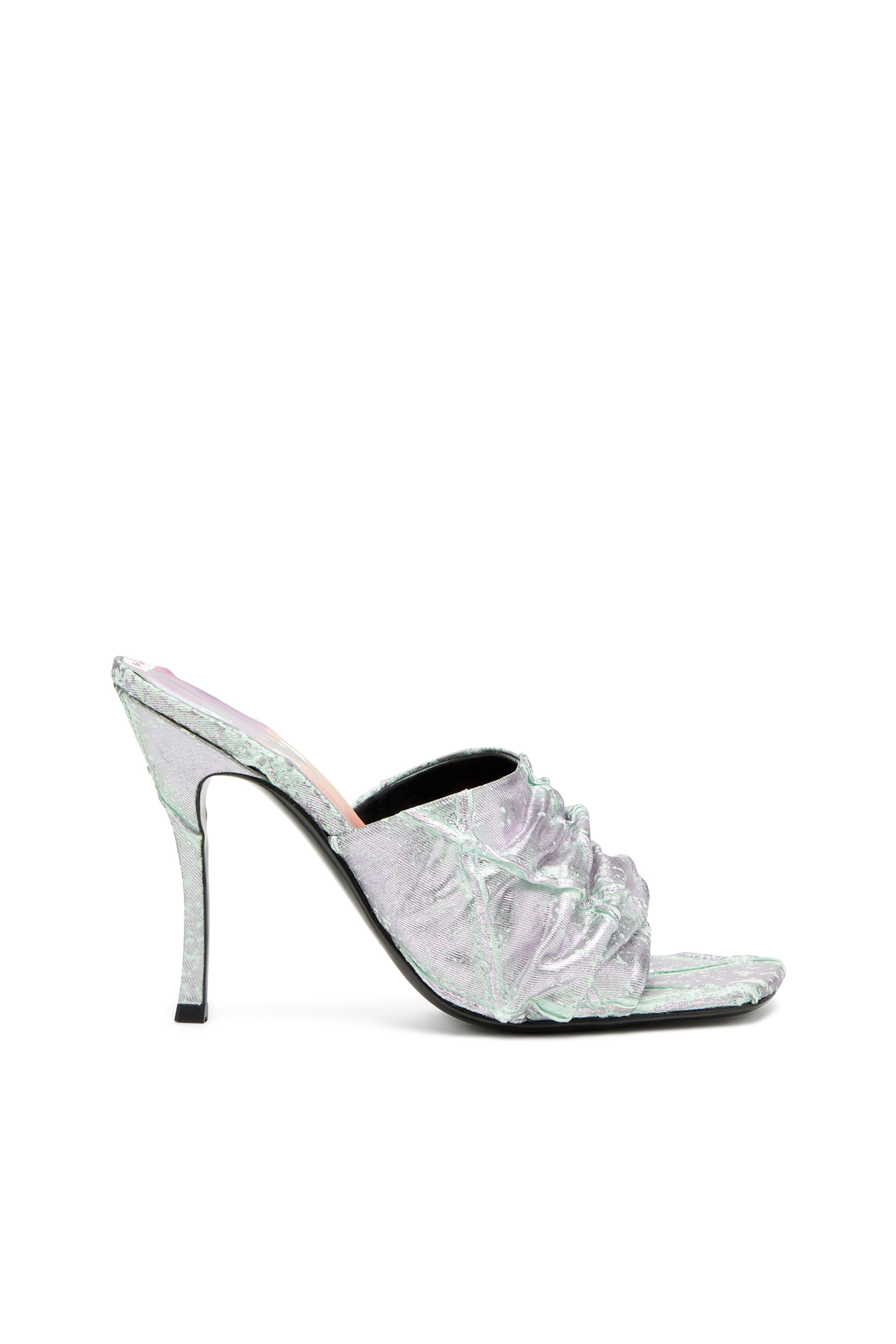 Diesel - D-SYDNEY SDL, Woman's D-Sydney-Mule sandals in shimmering denim in Water Green - 1