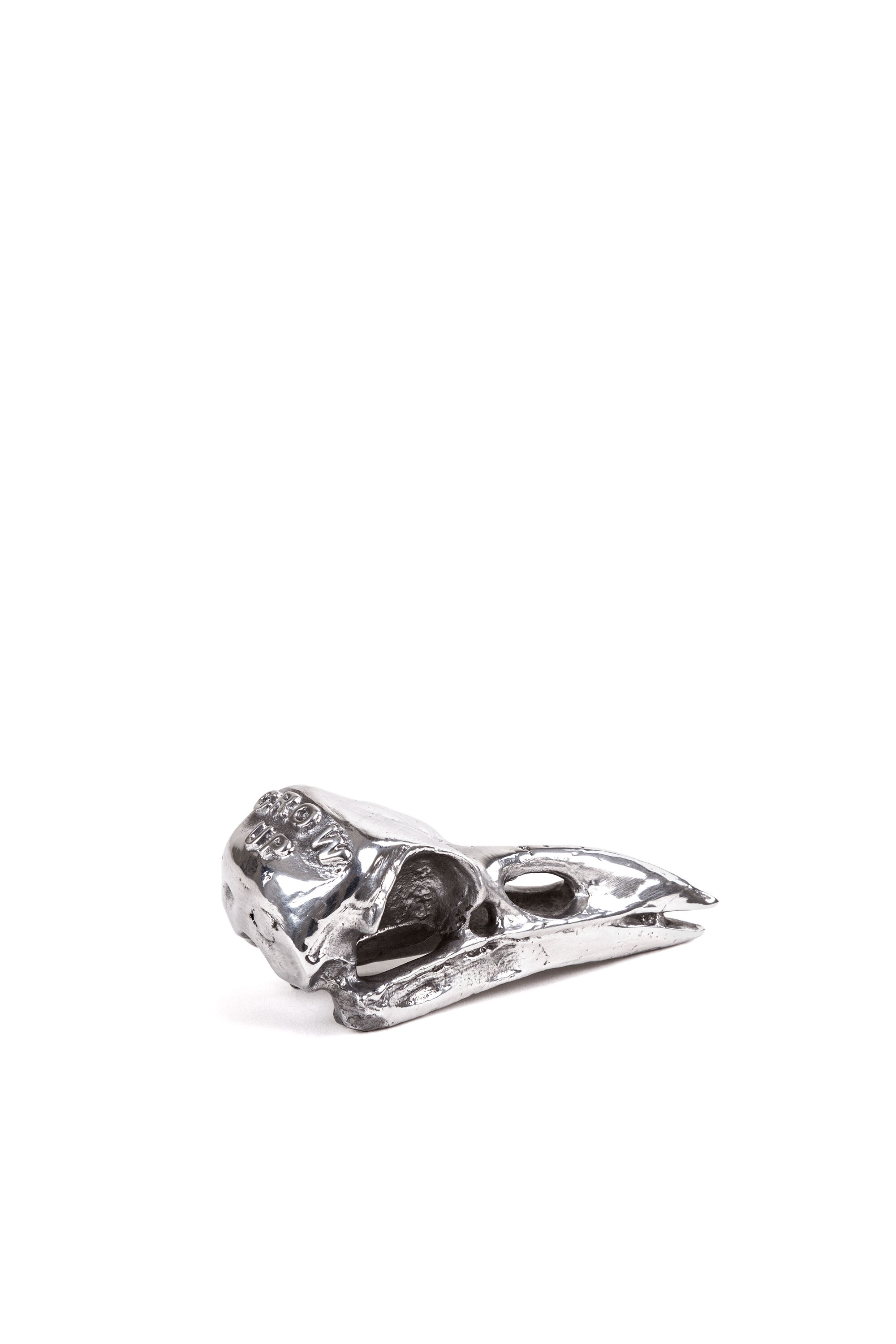 Diesel - 10895 WUNDERKAMMER, Unisex's "Crow Up" Wunderkammer Bird Skull in Silver - 2