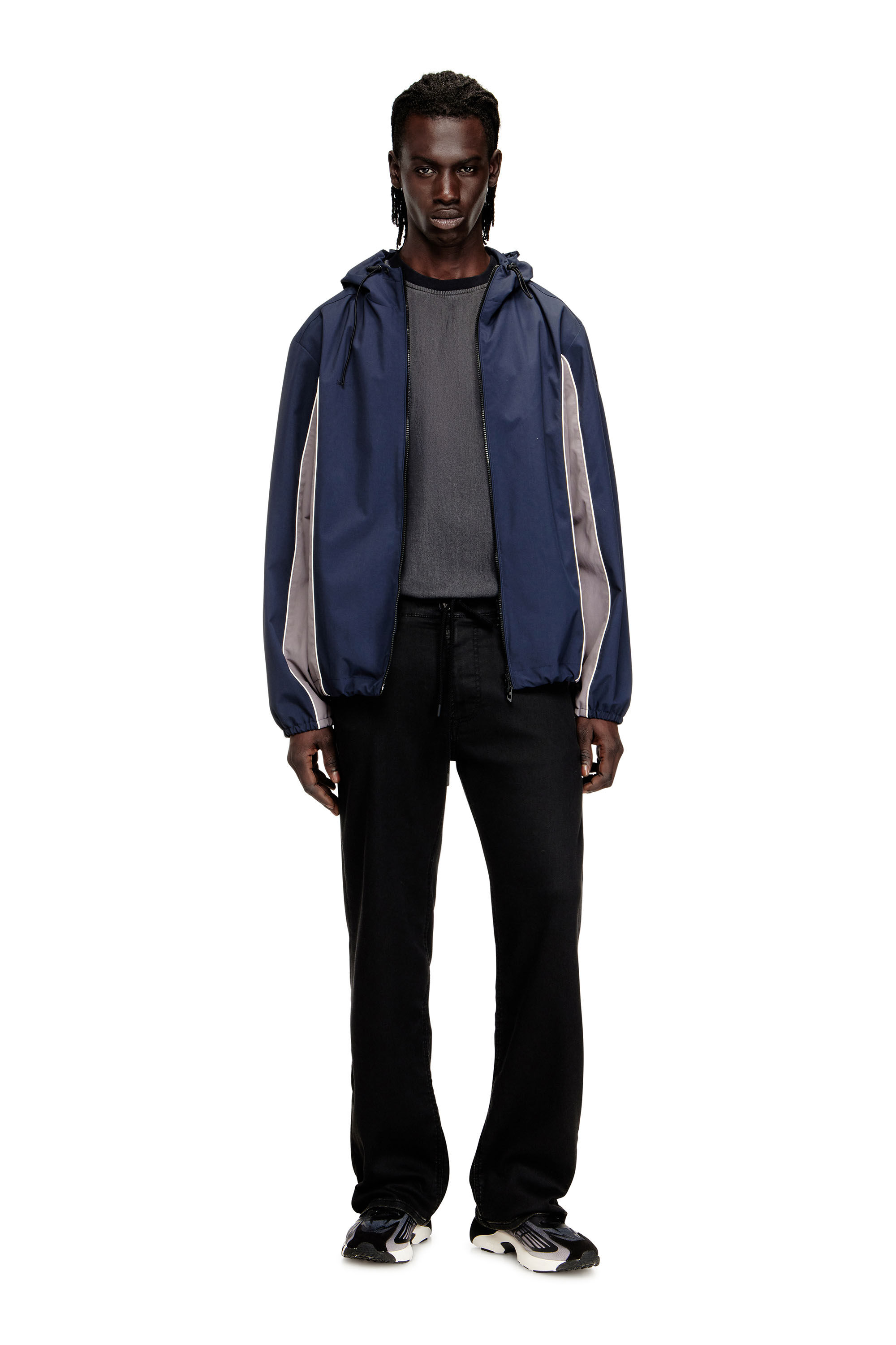 Diesel - Man's Relaxed 2080 D-Reel Joggjeans® 09N90, Black/Dark grey - 1