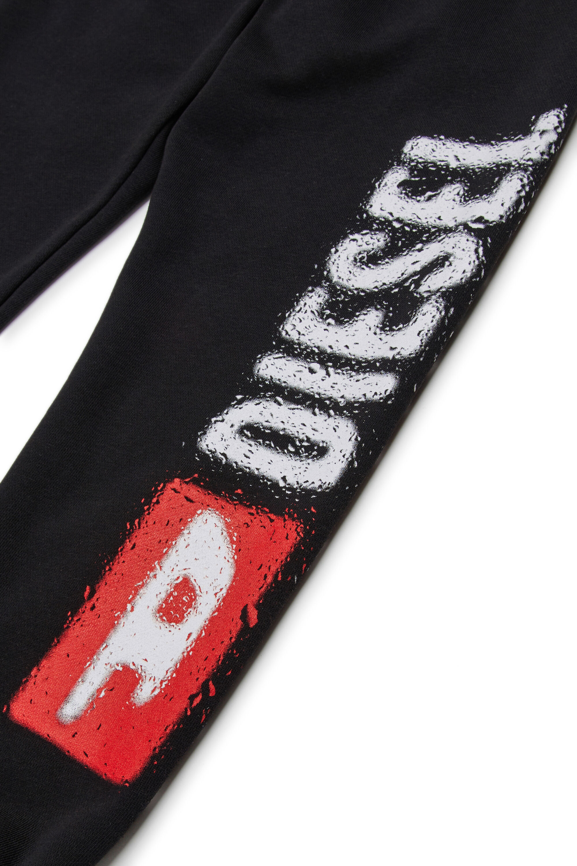 Diesel - PANTLI, Man's Cotton sweatpants with drawstring in Black - 4