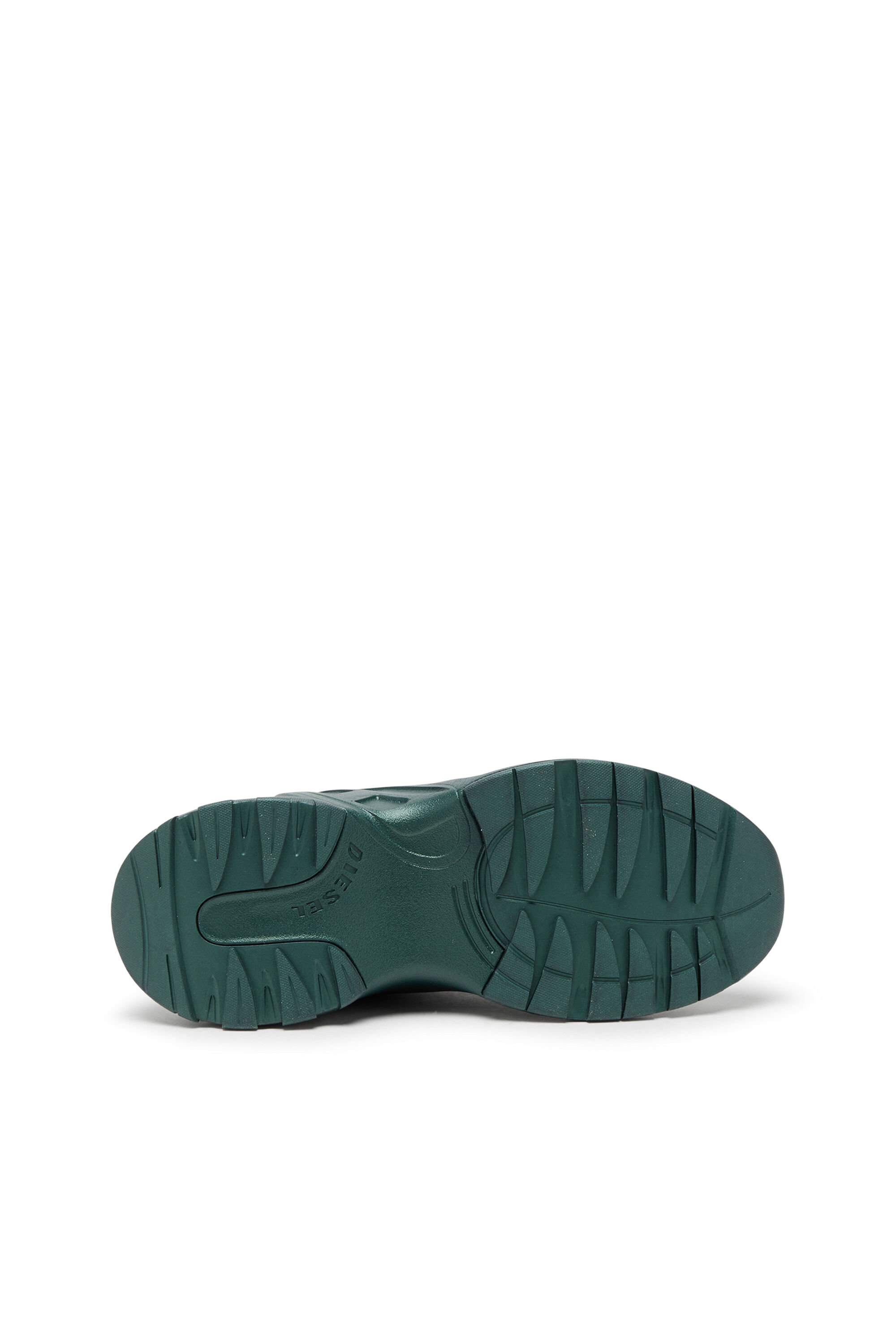 Diesel - S-D-RUNNER X, Unisex's S-D-Runner X-Slip-on sneakers with Oval D instep in Dark Green - 5