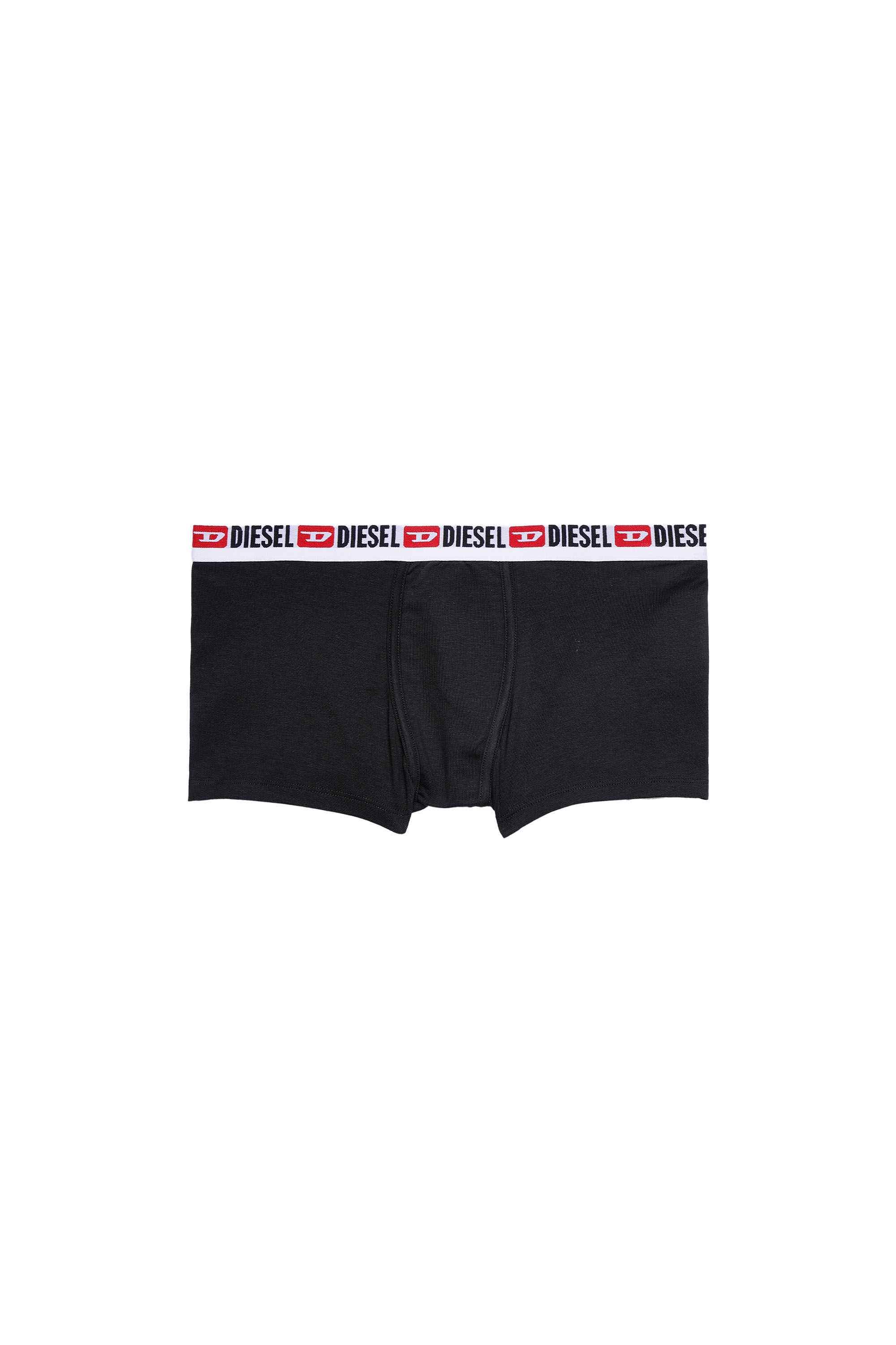 Diesel - UFPN-MYA, Woman's Shorts  with logo waistband in Black - 2