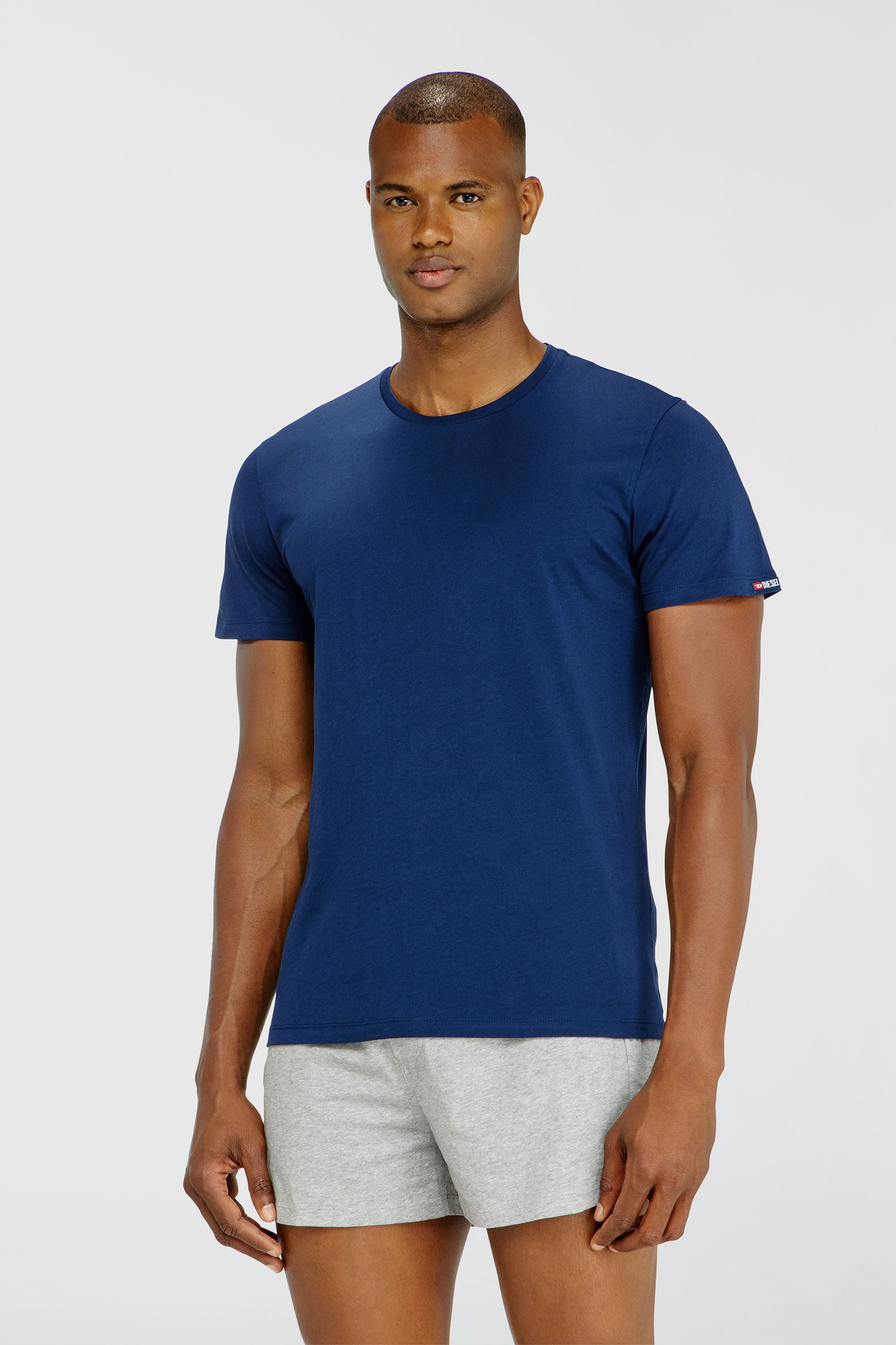 Diesel - RANDAL-D-CORE-3PACK, Man's Set of 3 cotton T-shirts in White/Blue - 3