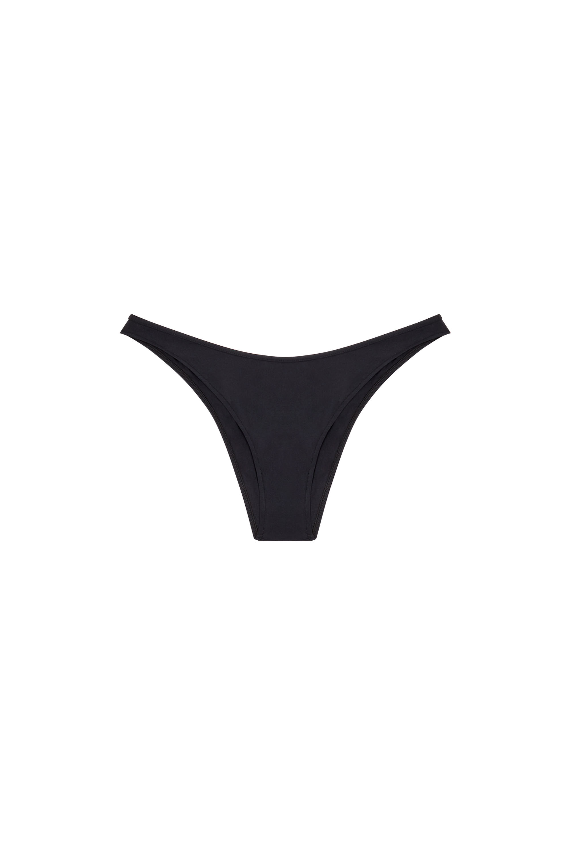 Diesel - UFPN-PUNCHY, Woman's V-front briefs with Oval D plaque in Black - 2