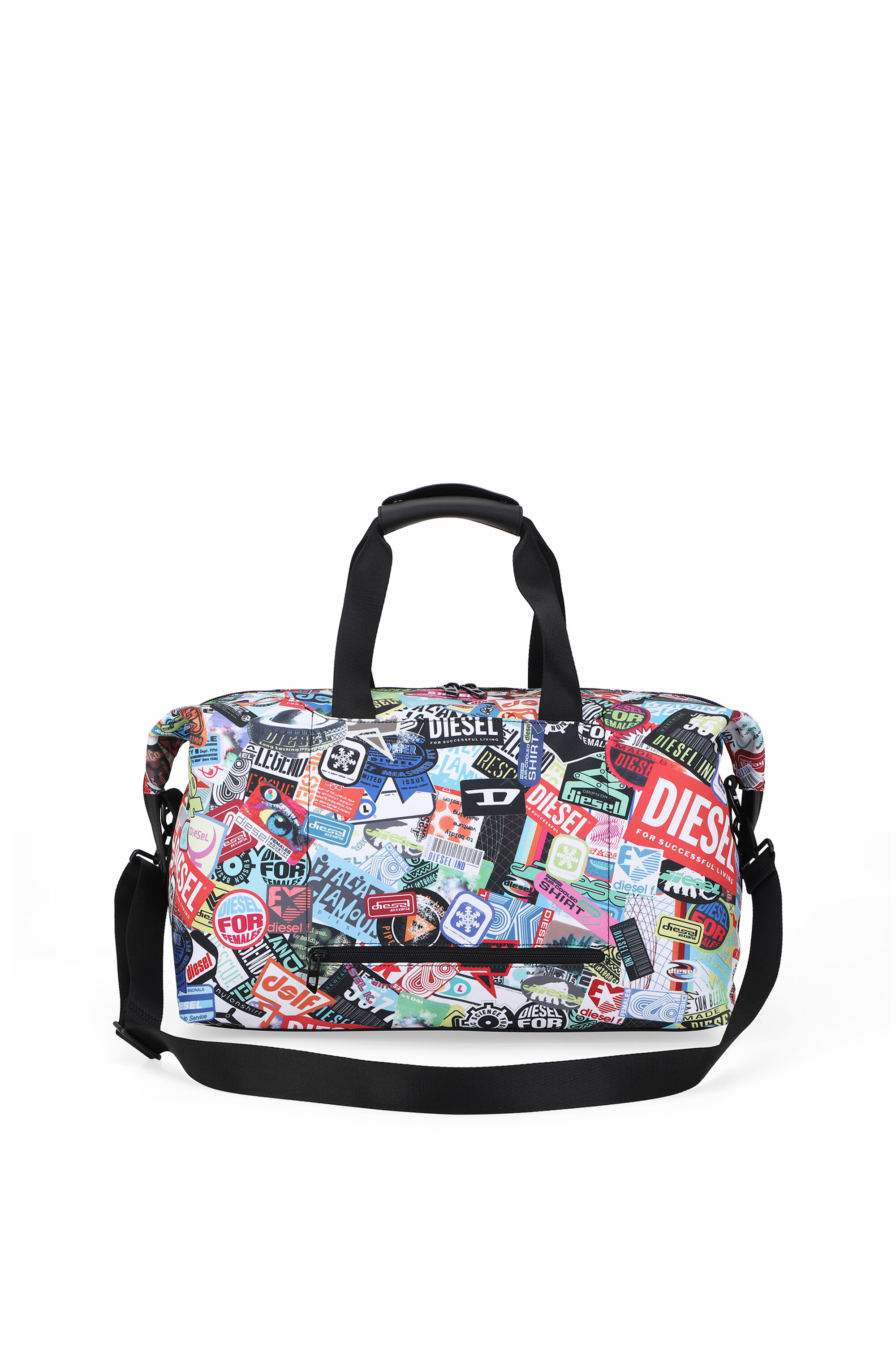 Diesel - DIESEL PC PRINTED DUFFLE-STICKERS- DSB00, Unisex's Pratical duffle bag with stickers in Multicolor - 2