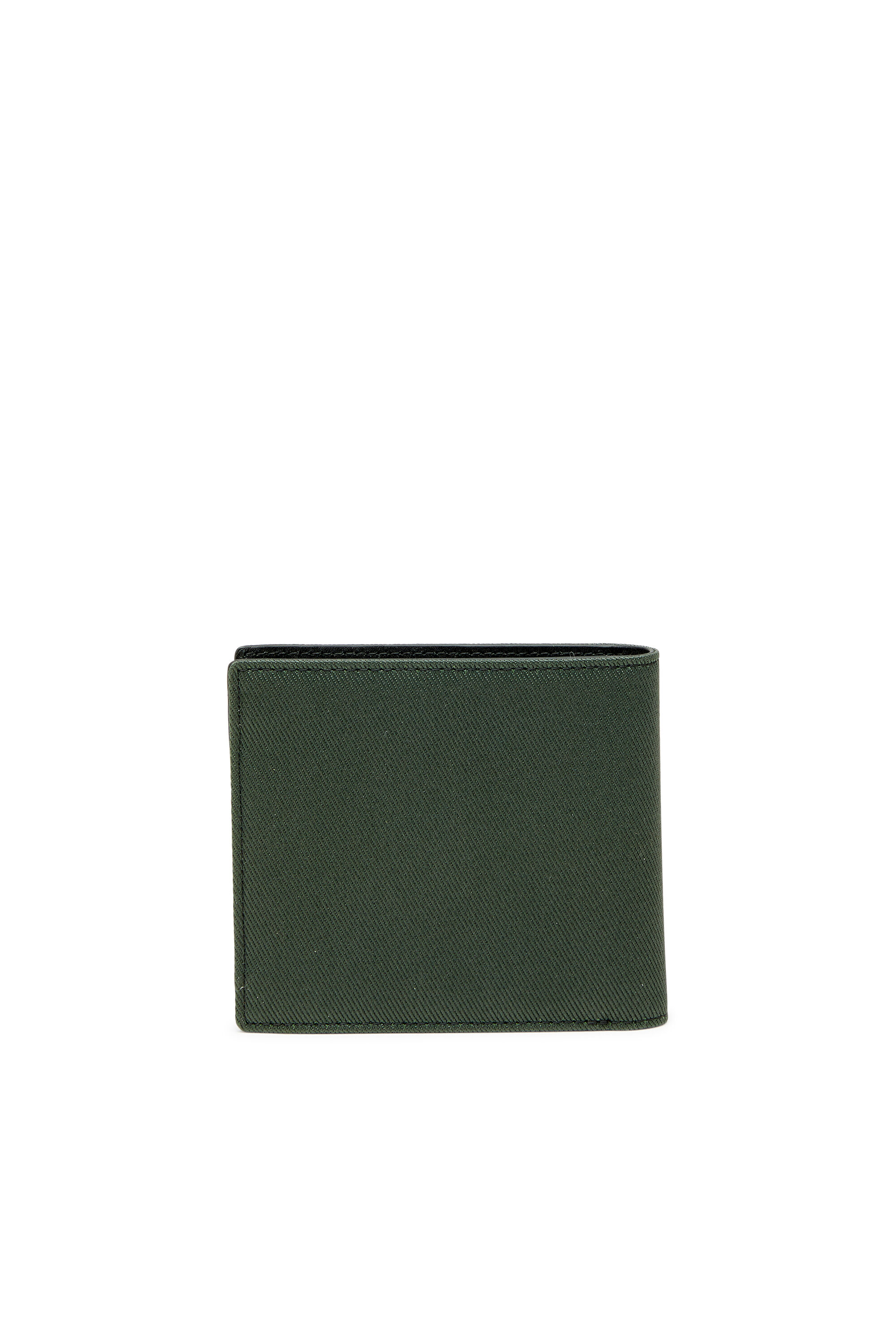 Diesel - D-PACK BI FOLD COIN 3D, Man's Small bi-fold with Diesel patch in Green - 2