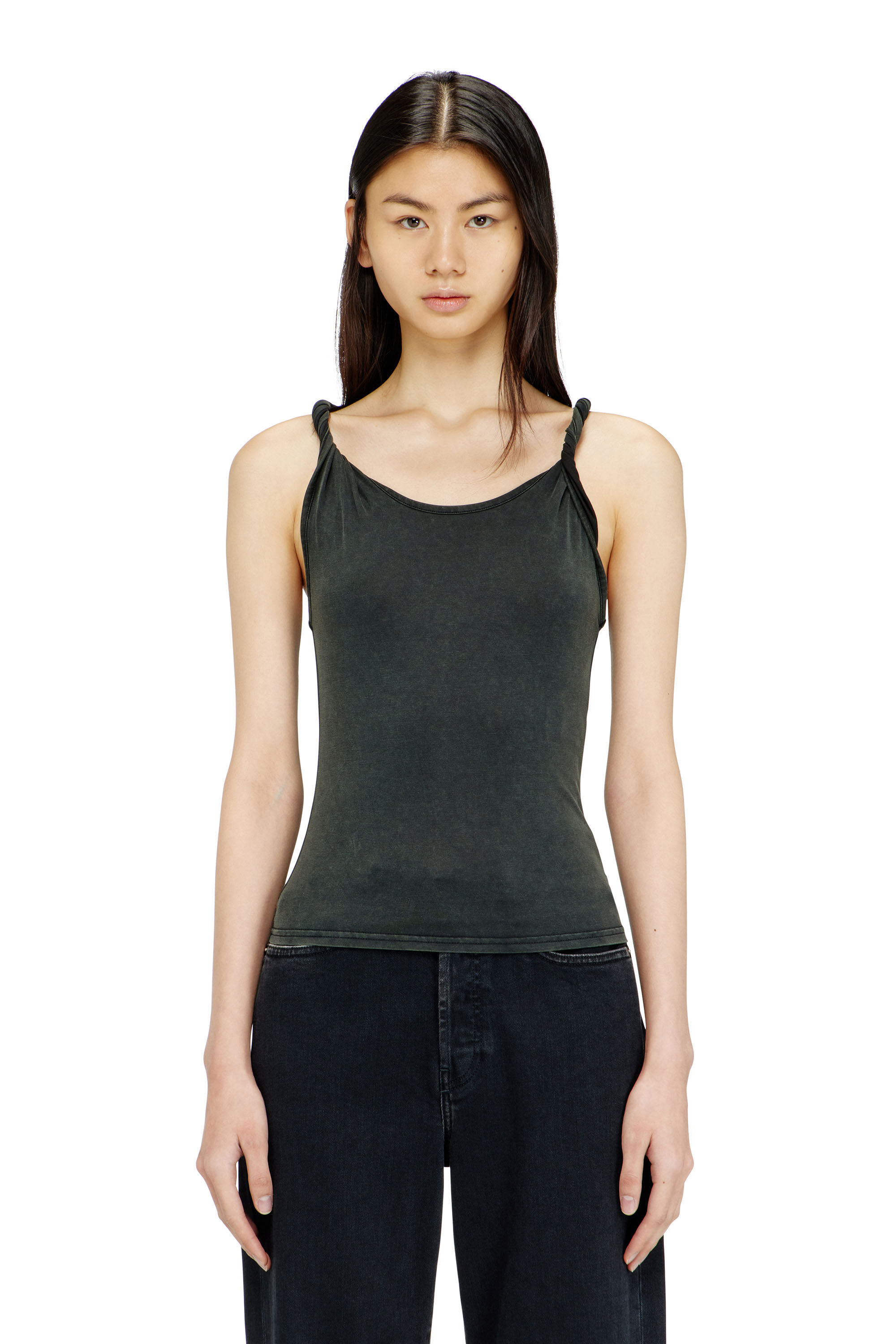 Diesel - T-TWY-S1, Woman's Tank top with twisted straps in null - 3