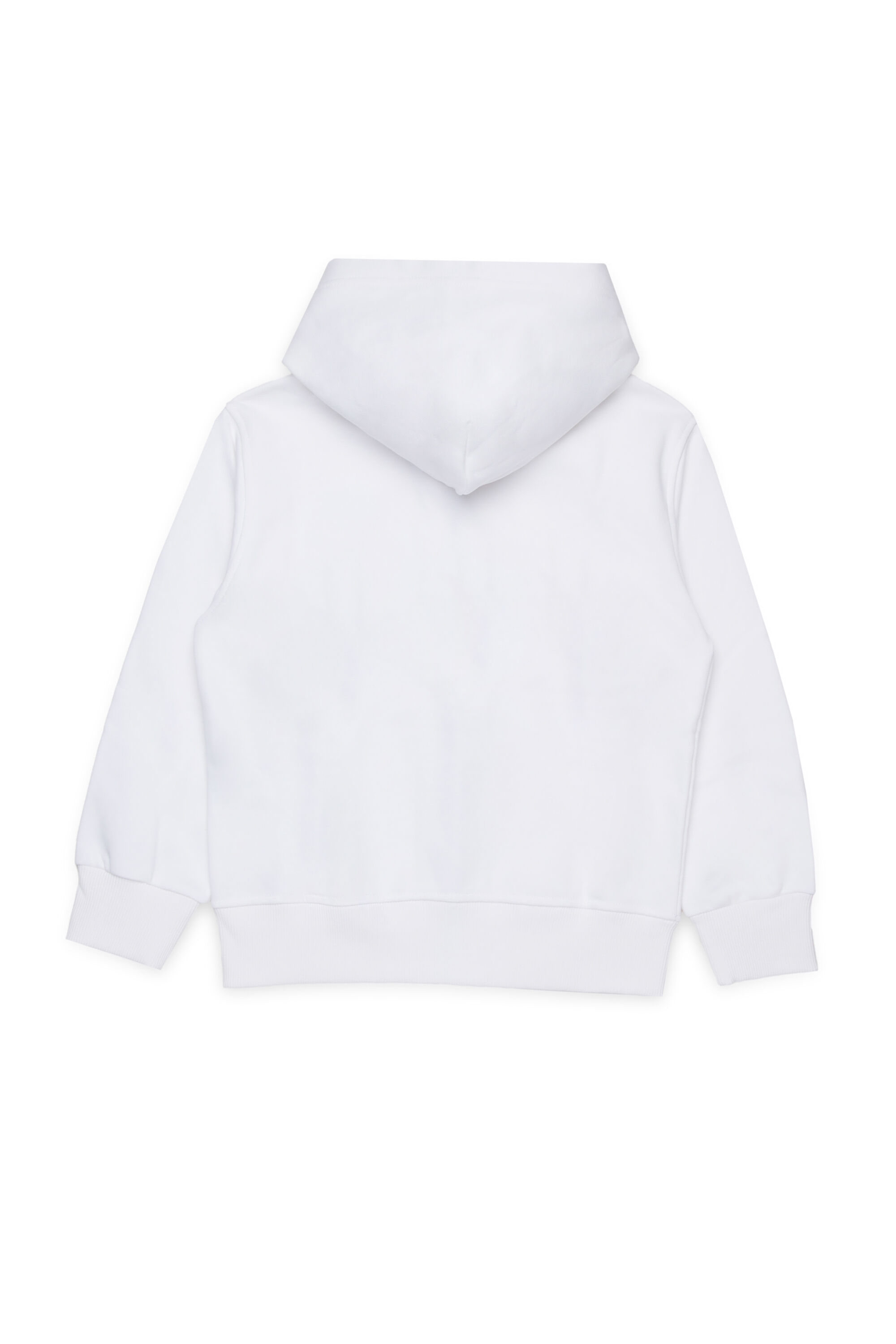 Diesel - SDROPSHOODZ OVER, Man's Cotton zip-up hoodie in White - 2
