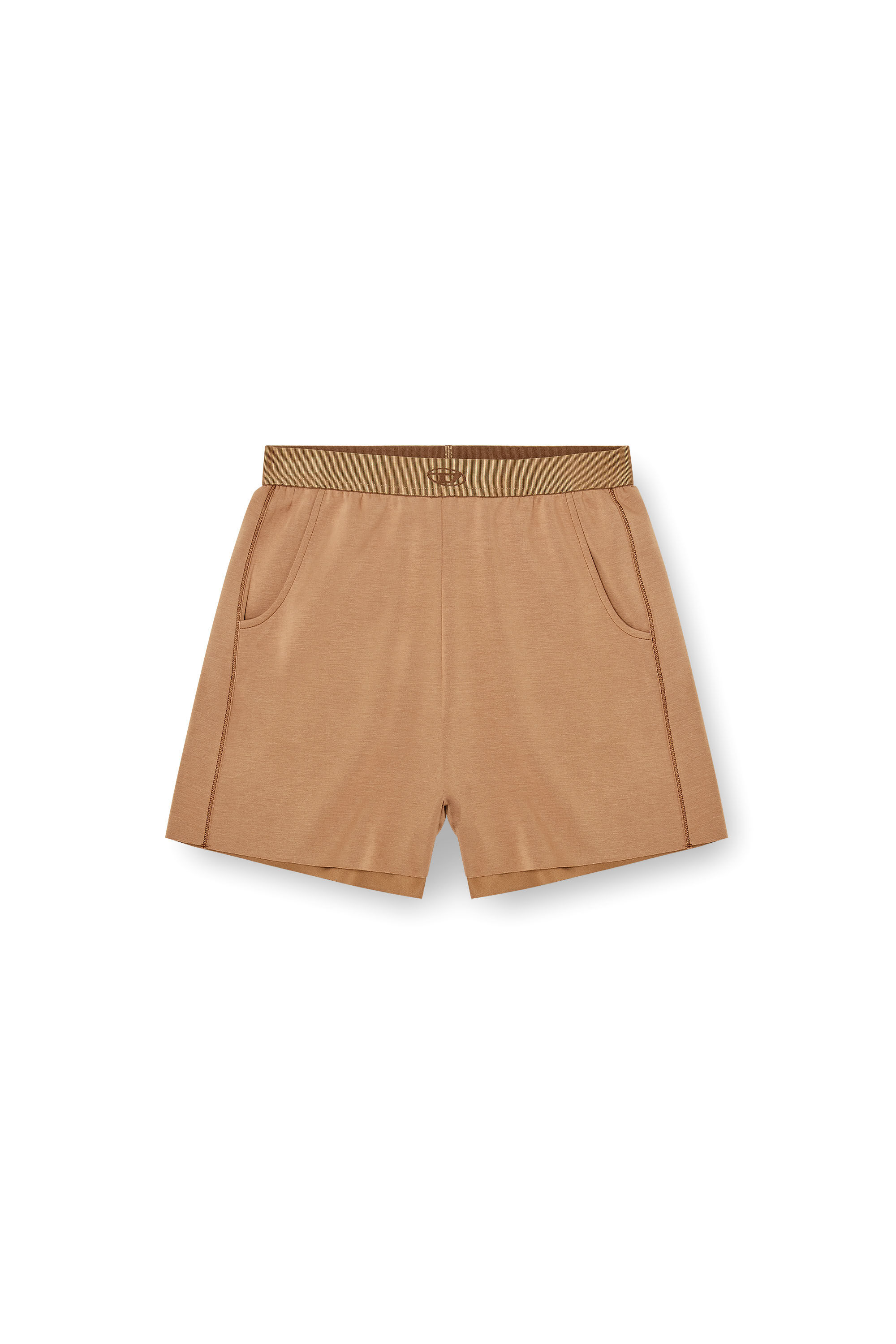 Diesel - MARTHA-UTLT, Woman's Shorts in light stretch scuba in Brown - 2