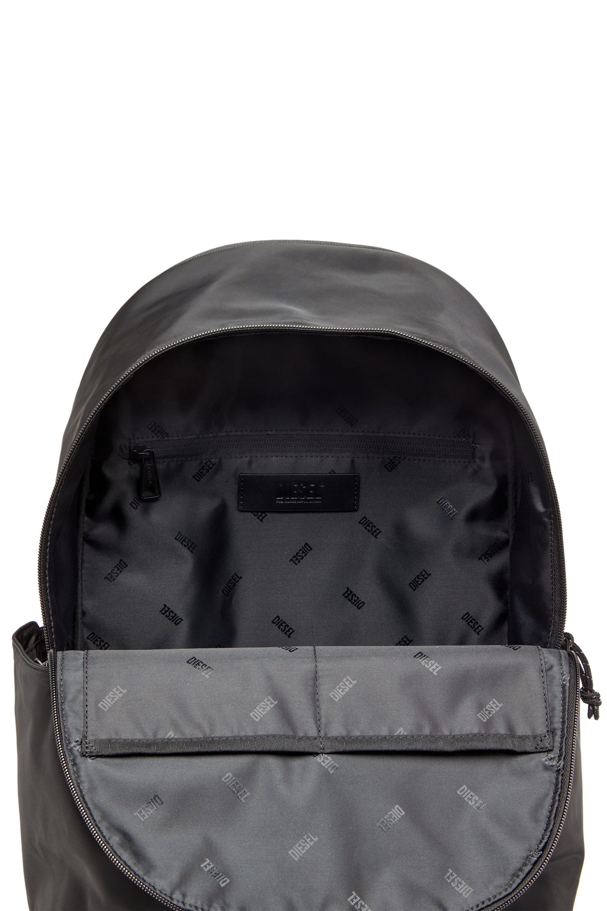 Diesel - D-PACK BACKPACK X, Man's D-Pack-Backpack in satin-touch fabric in Black - 2