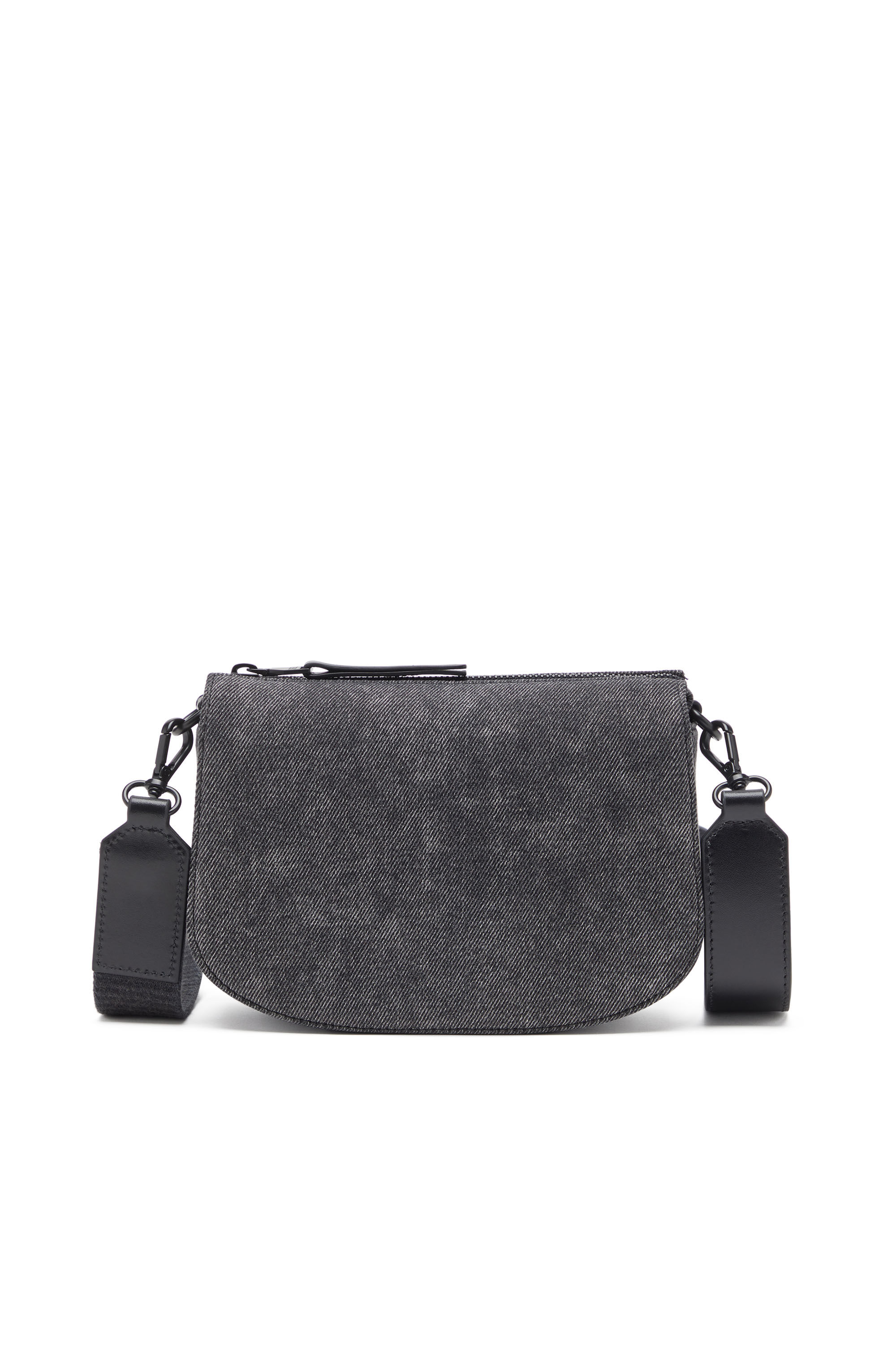 Diesel - 1DR CAMERA BAG, Man's 1DR-Camera bag in stonewashed denim in Black - 3