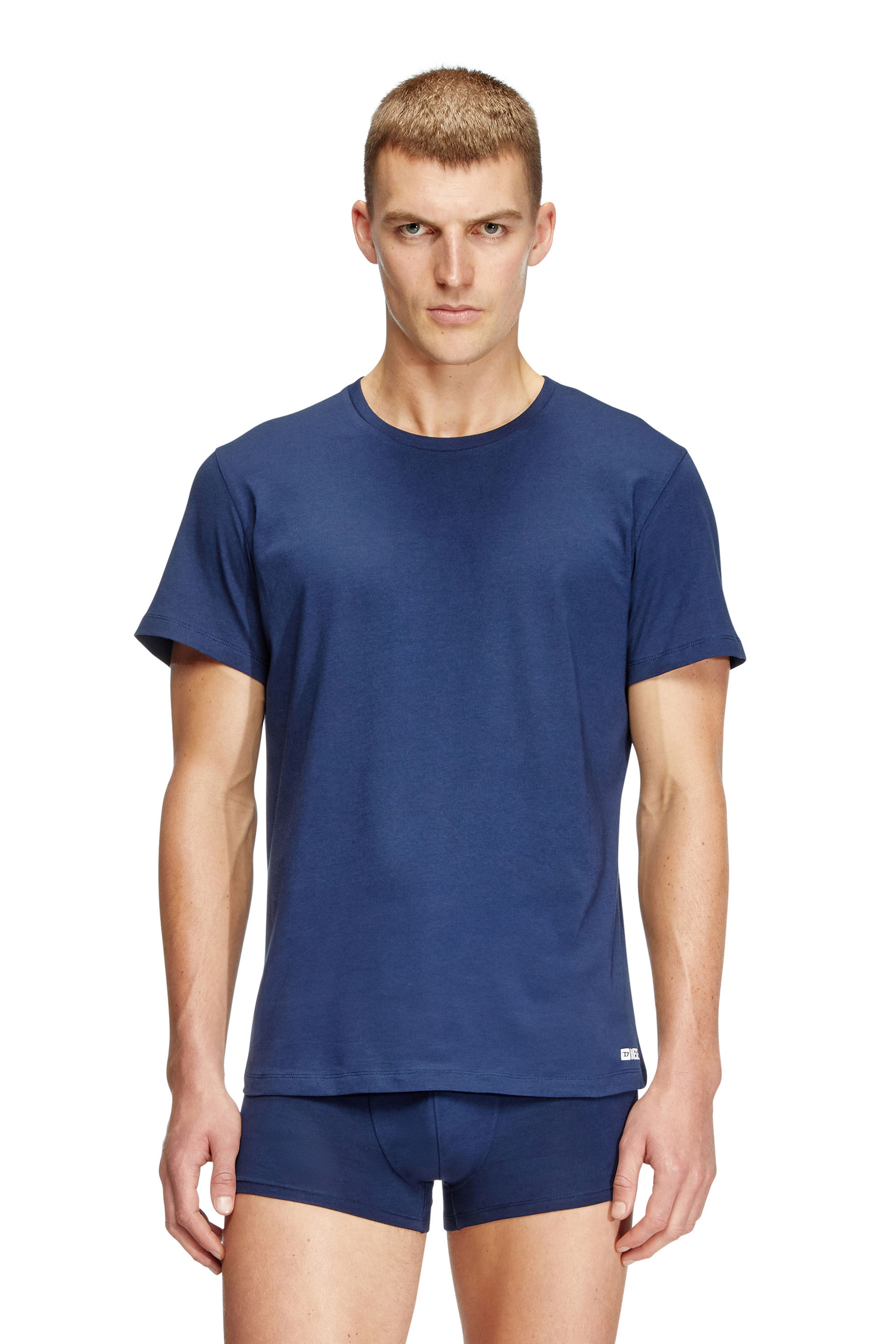 Diesel - RANDAL-D-BOX-3PACK, Man's Three-pack of T-shirts in Blue/White - 3