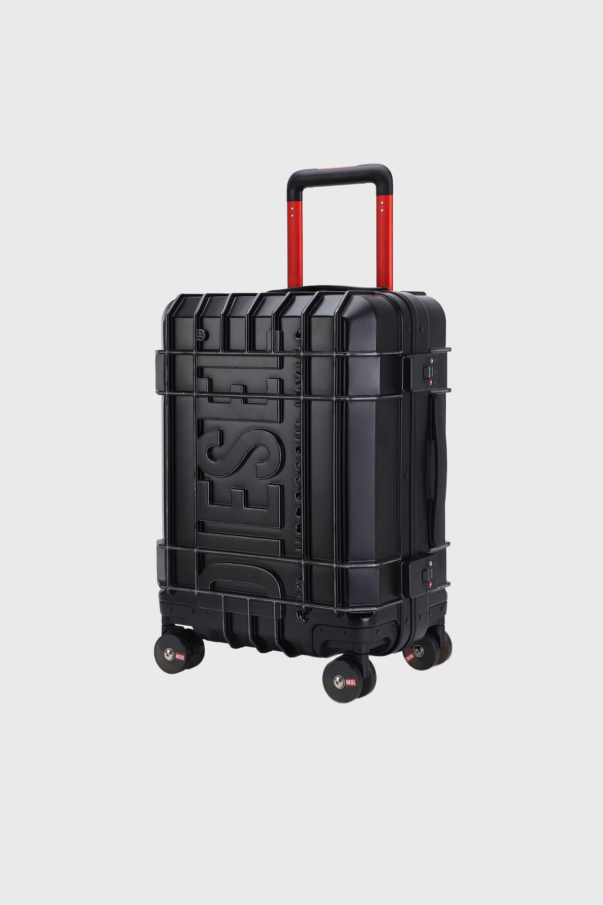 Diesel - DIESEL PC STRONG IMAGE TROLLEY- DSL003, Unisex's Rugged suitcase size S in Black - 5