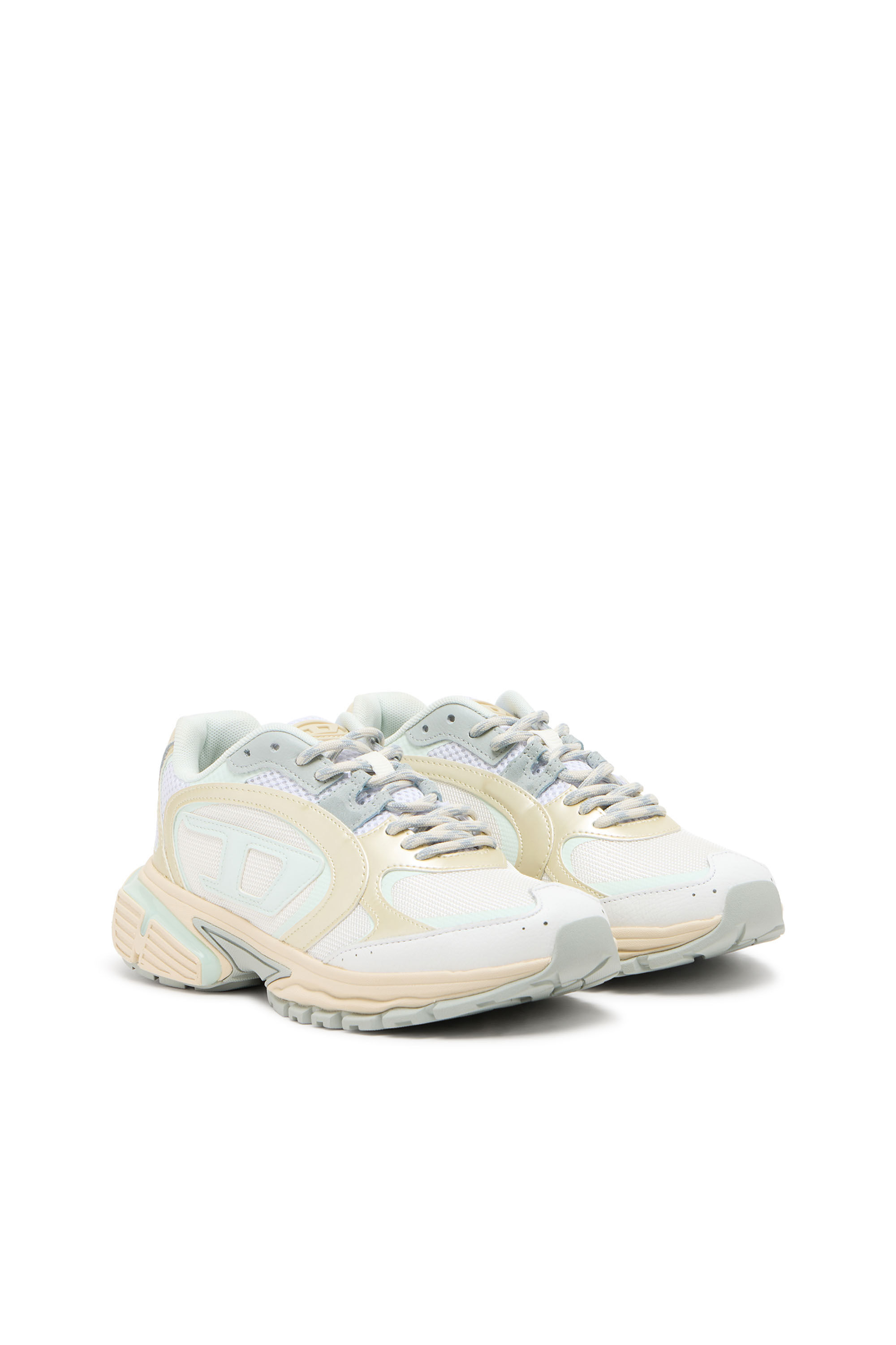 Diesel - S-PRO-V-DENSE LOW W, Woman's S-D-Runner X running shoes with metallic details in White - 2