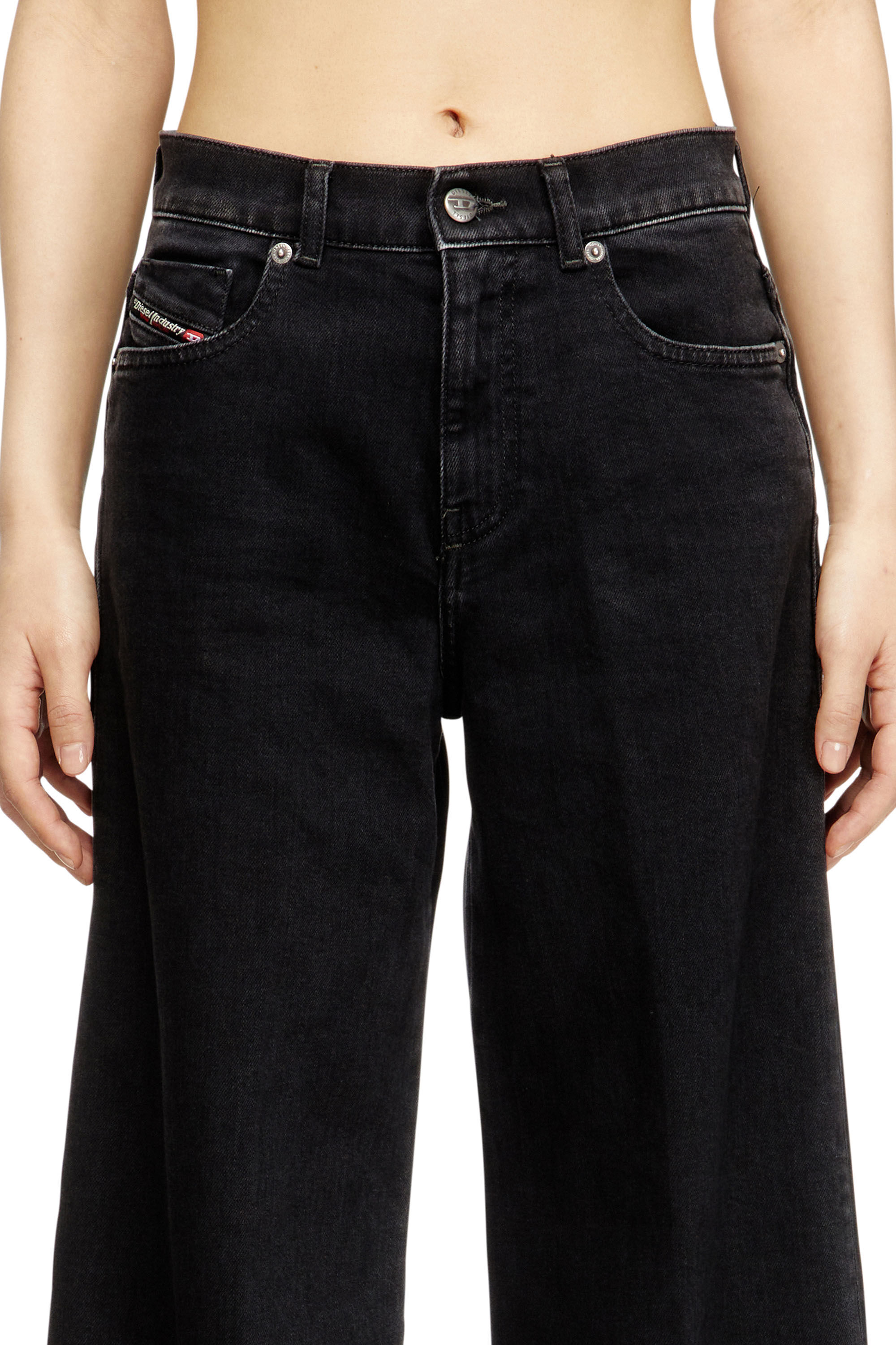 Diesel - Woman's Flare Jeans 1978 D-Akemi 09N89, Black/Dark grey - 5
