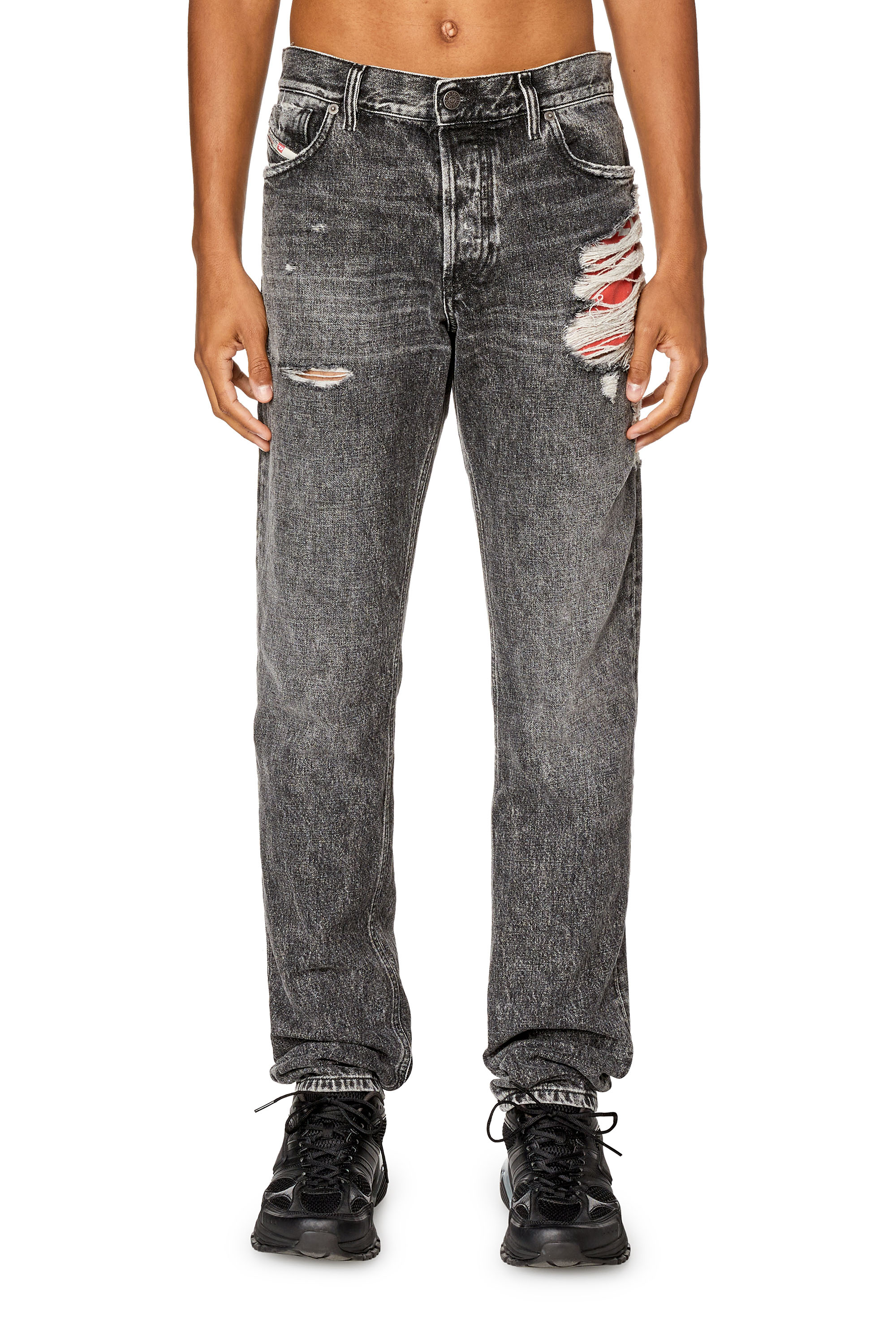 Diesel - Straight Jeans 1995 D-Sark 007S1, Black/Dark grey - Image 1