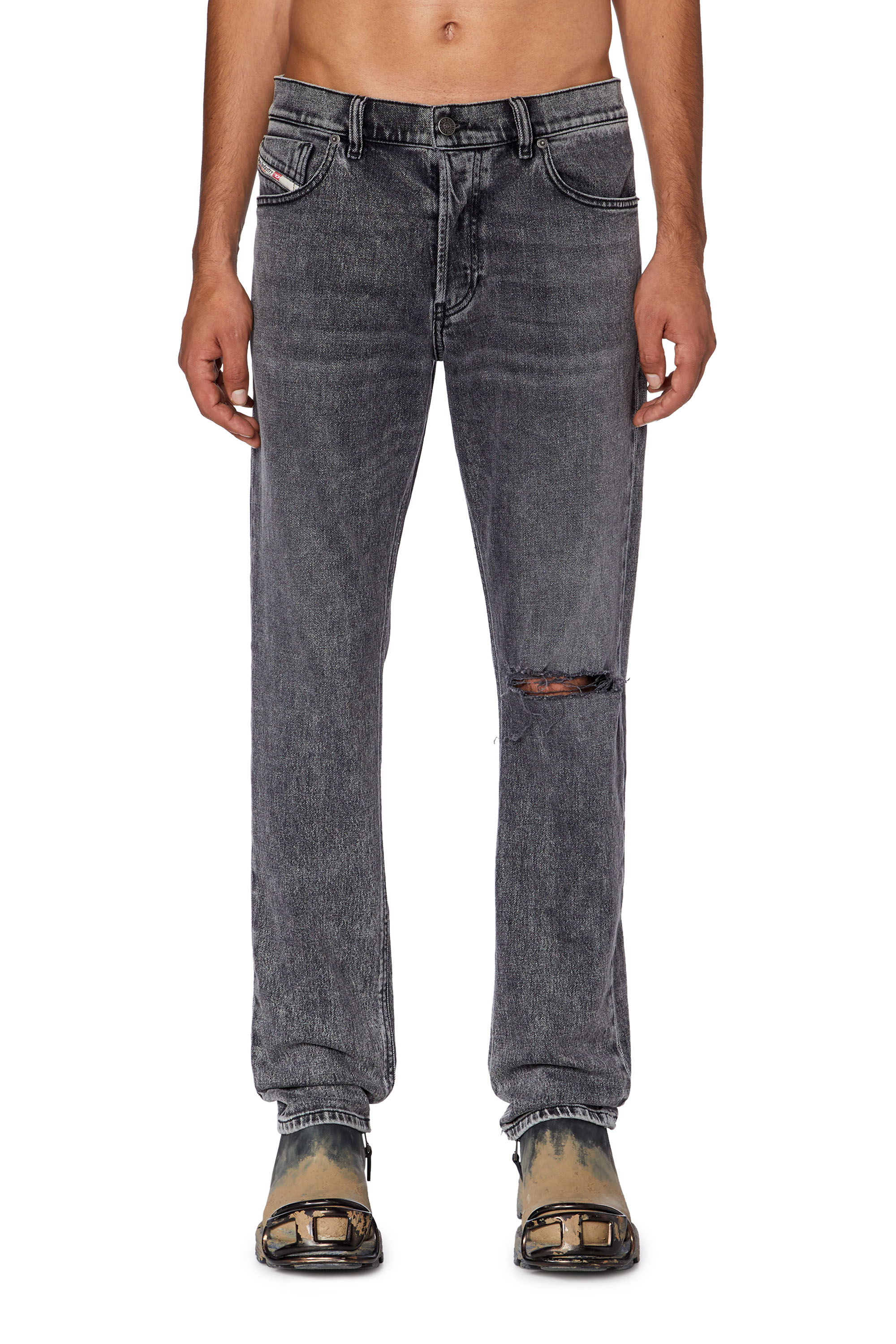 Diesel - Straight Jeans 1995 D-Sark 09G81, Grey - Image 1