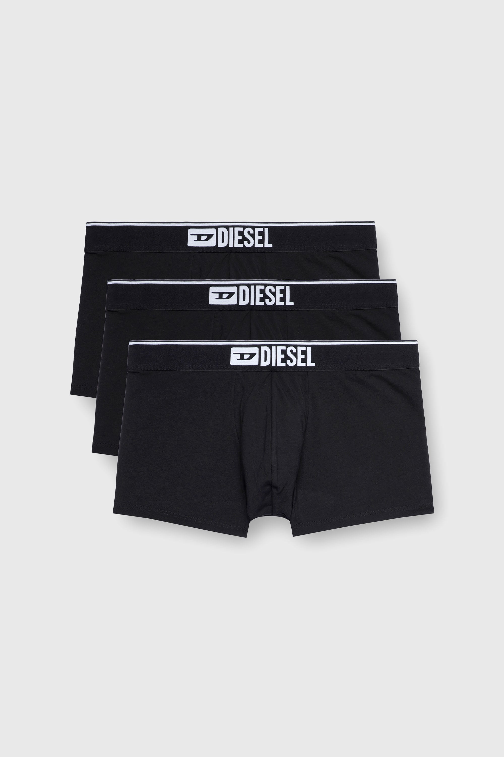 Diesel - UMBX-DAMIENTHREEPACK, Man's Three-pack of plain boxer briefs in Black - 1