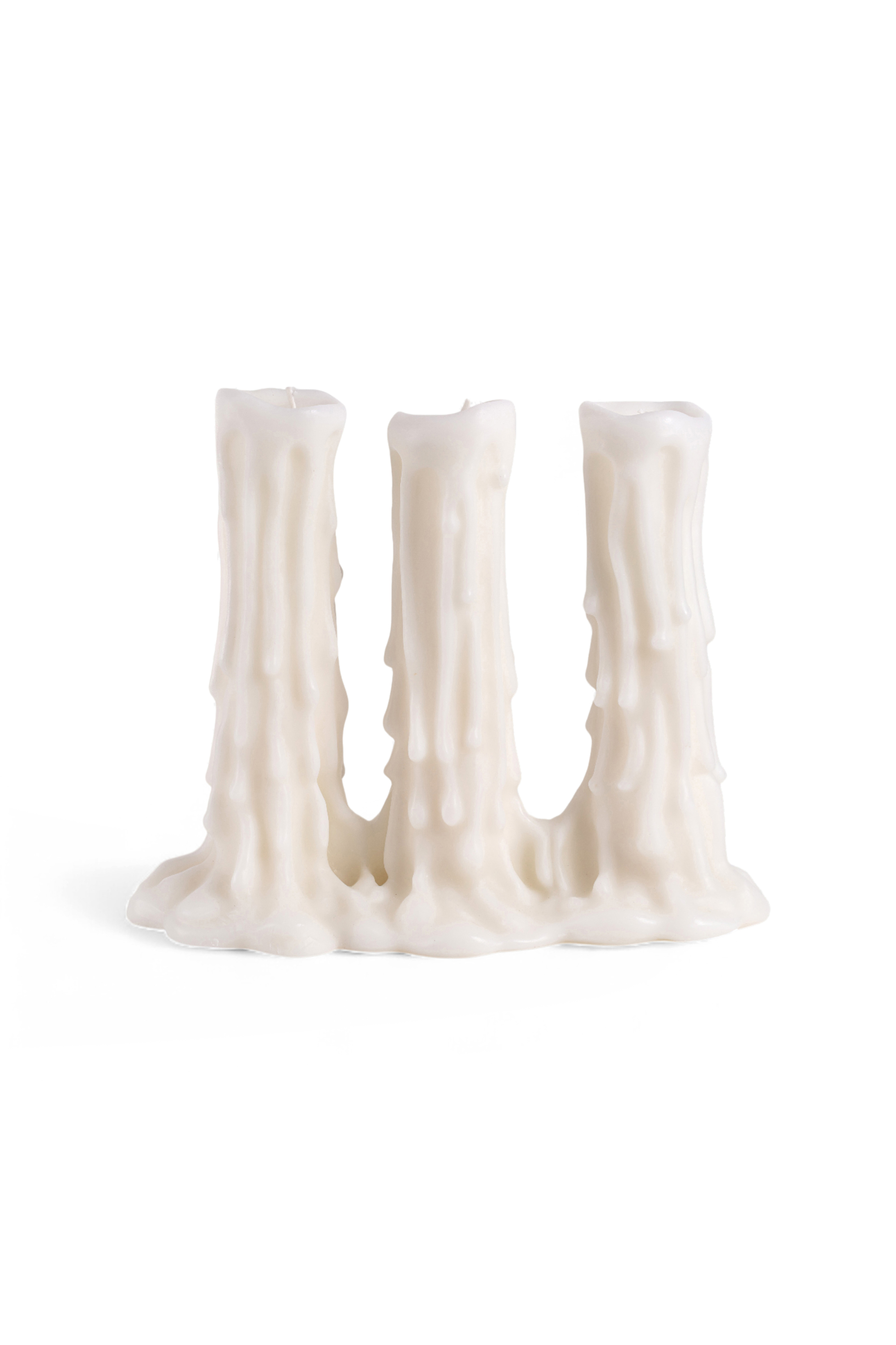 Diesel - 11166 CANDLE&nbsp;"MELT-D&rdquo; CM 15,8X35X29,5 TR, Unisex's Triple‑body candle in White - 4