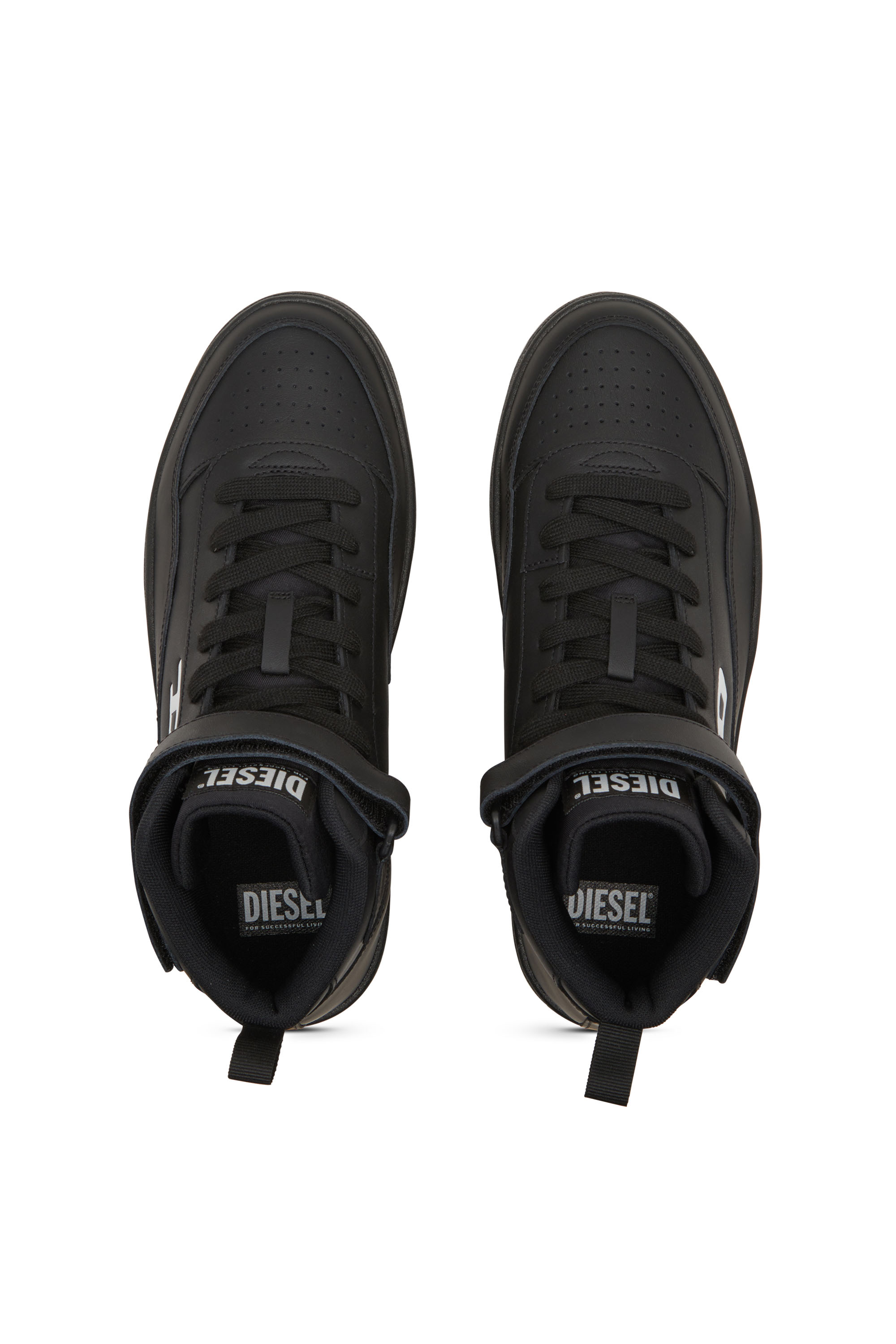 Diesel - S-TRACKER-D MID, Man's Mid top sneaker in Black - 6