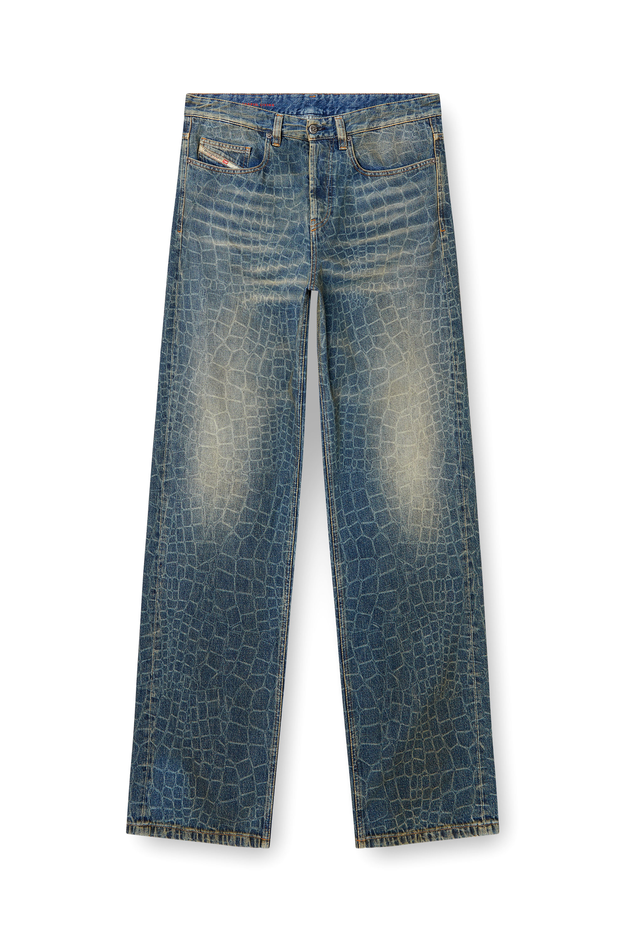 Diesel - Man's Relaxed Jeans 2001 D-Macro 007BU, Dark Blue - 3