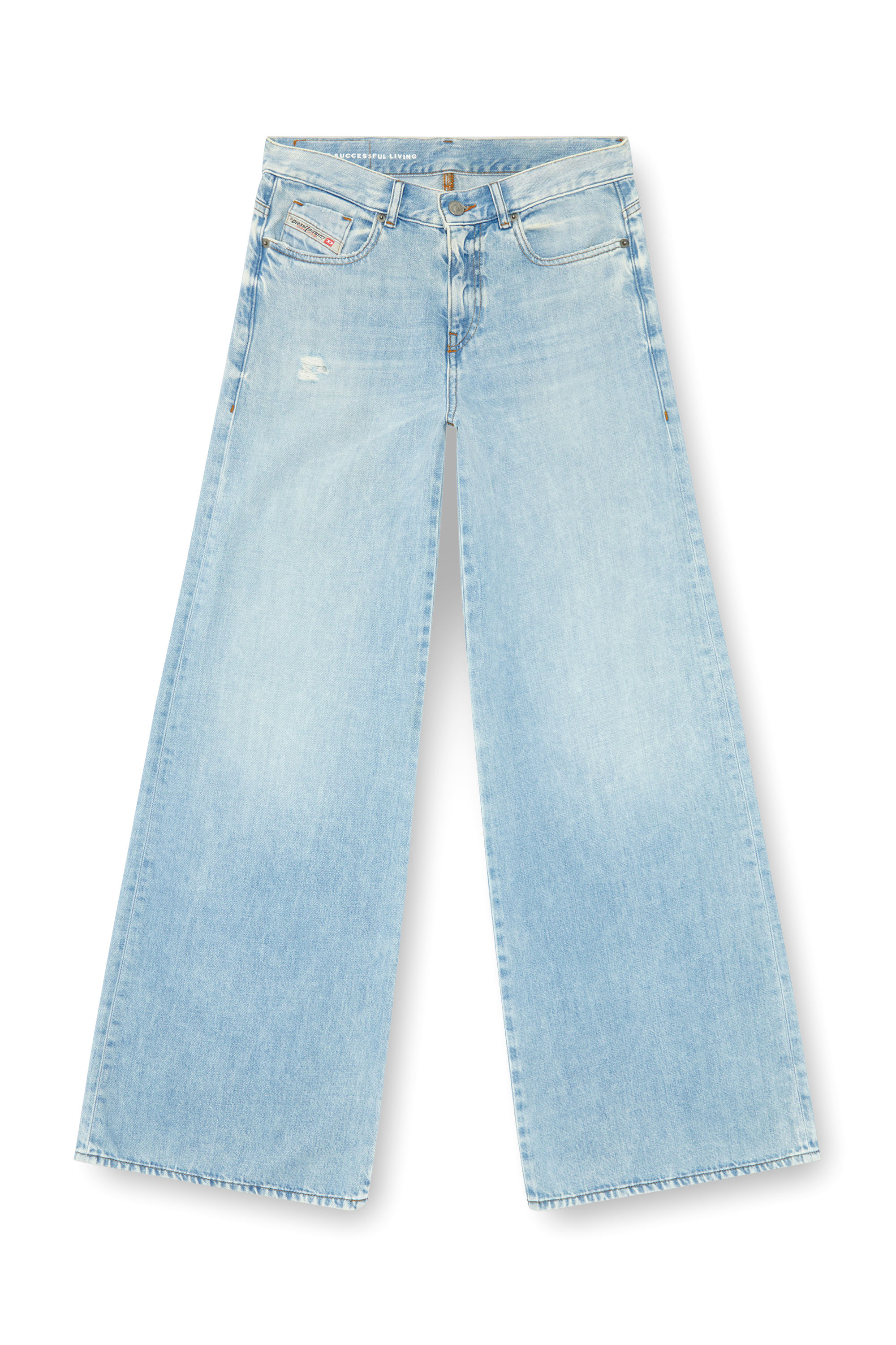 Diesel - Woman Bootcut and Flare Jeans 1978 D-Akemi 068MQ, Light Blue - Image 3