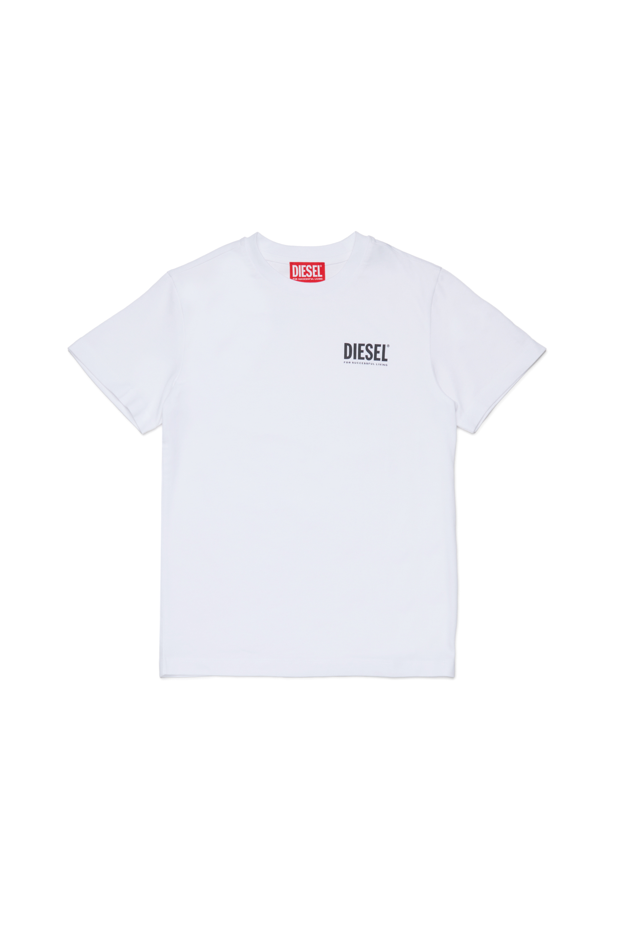 Diesel - UTILLO, Man's Cotton t-shirt with logo in White - 1