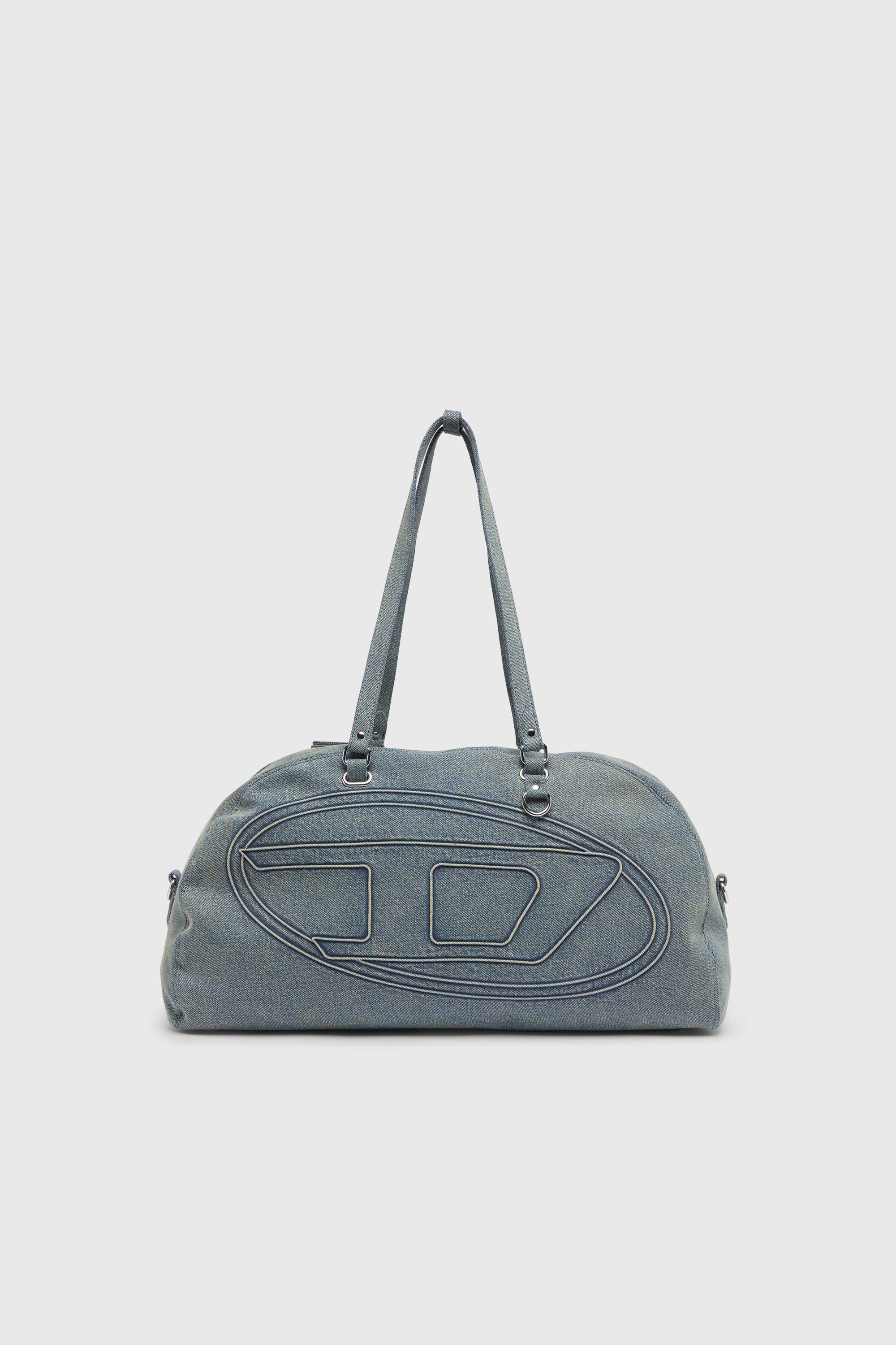 Diesel - 1DR DOME SOFT DUFFLE XL, Unisex's 1DR Dome-Duffle bag in denim with Oval D logo in Light Blue - 2